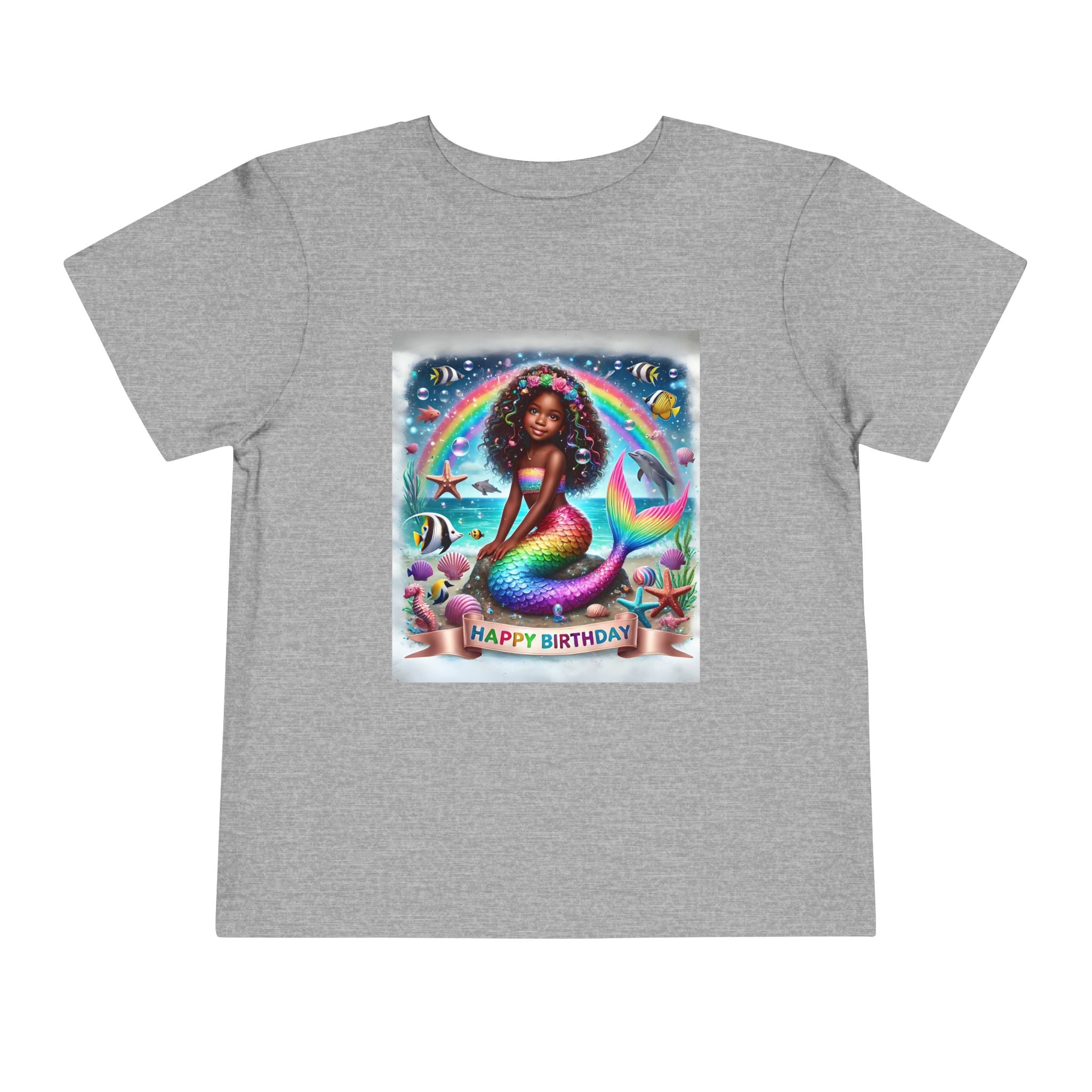 Essence (Mermaid Birthday Girl) Toddler Short Sleeve T-Shirts