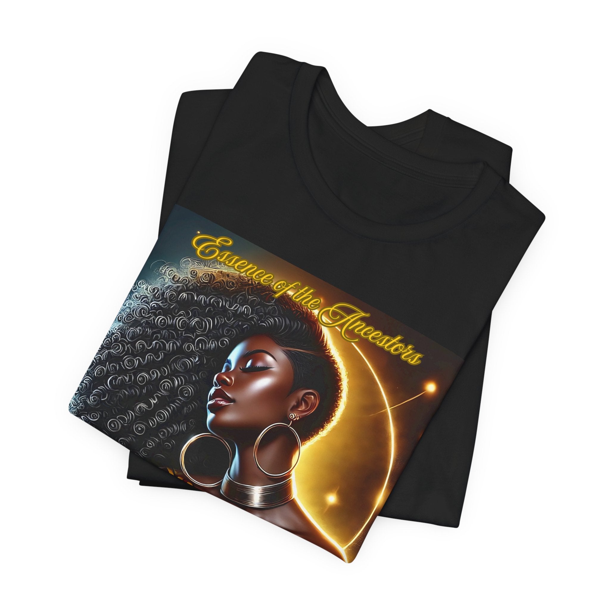 Essence of the Ancestors (Loved and Supported) Unisex Jersey Short Sleeve Tee, Afrocentric T-Shirt, Black History Month Gift, Artistic Apparel, Inspirational Fashion