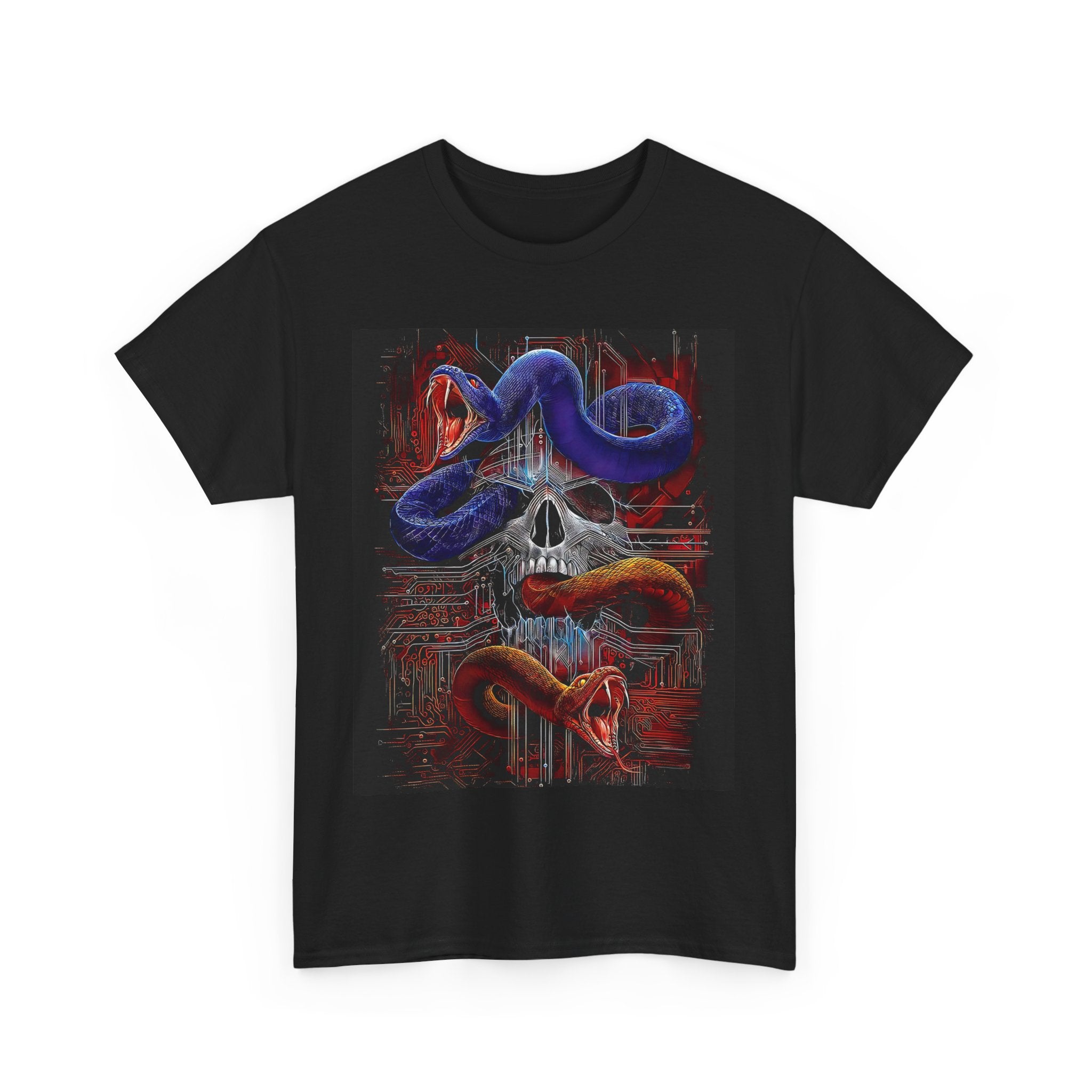 Halloween Nightmares (Dead Circuit Snake) Unisex Tee - Wearable Art, Unique Gift, Casual Ware, Birthday Present, Halloween Apparel