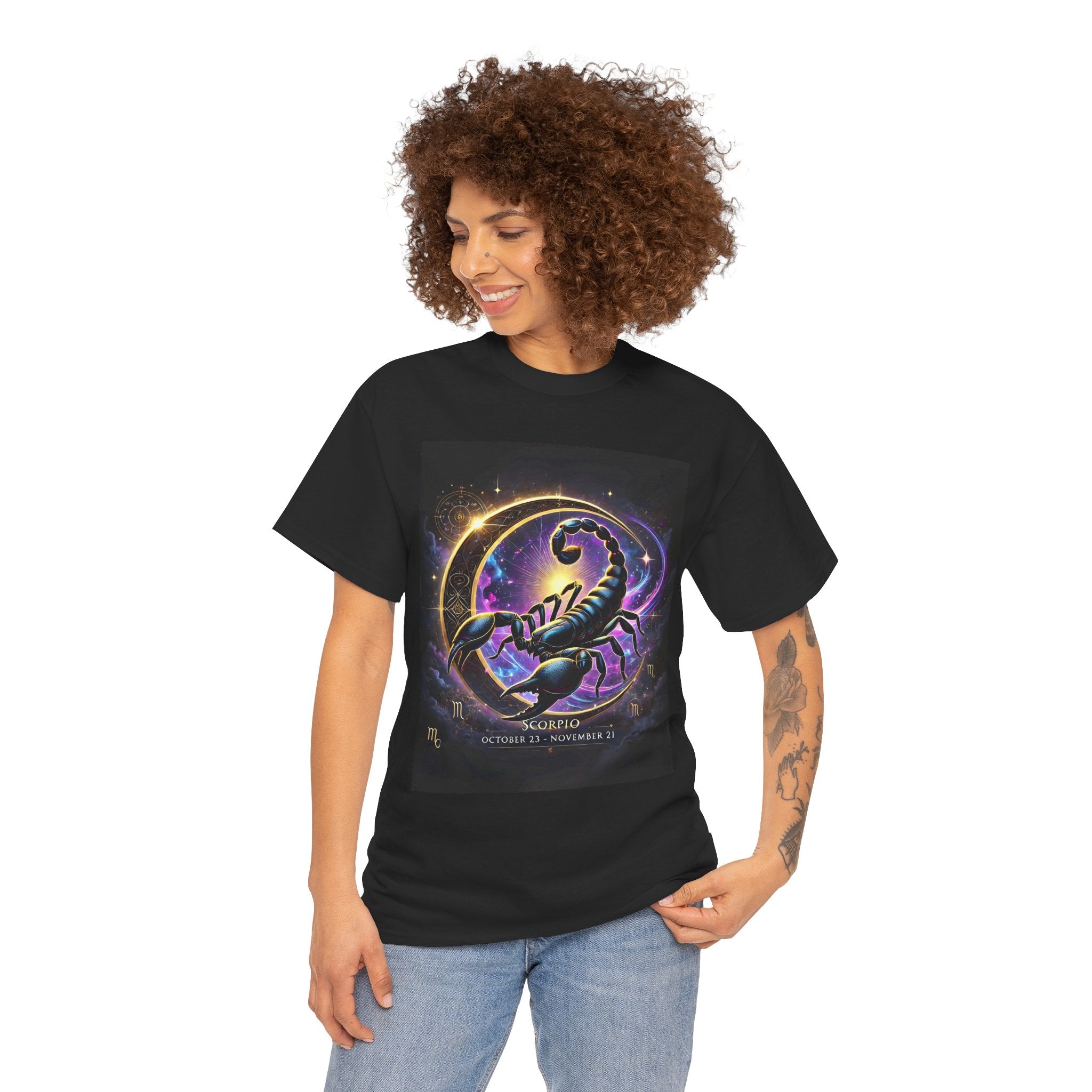 Scorpio Zodiac Unisex Tee - Wearable Art, Unique Gift, Casual Ware, Birthday Present, Zodiac Apparel