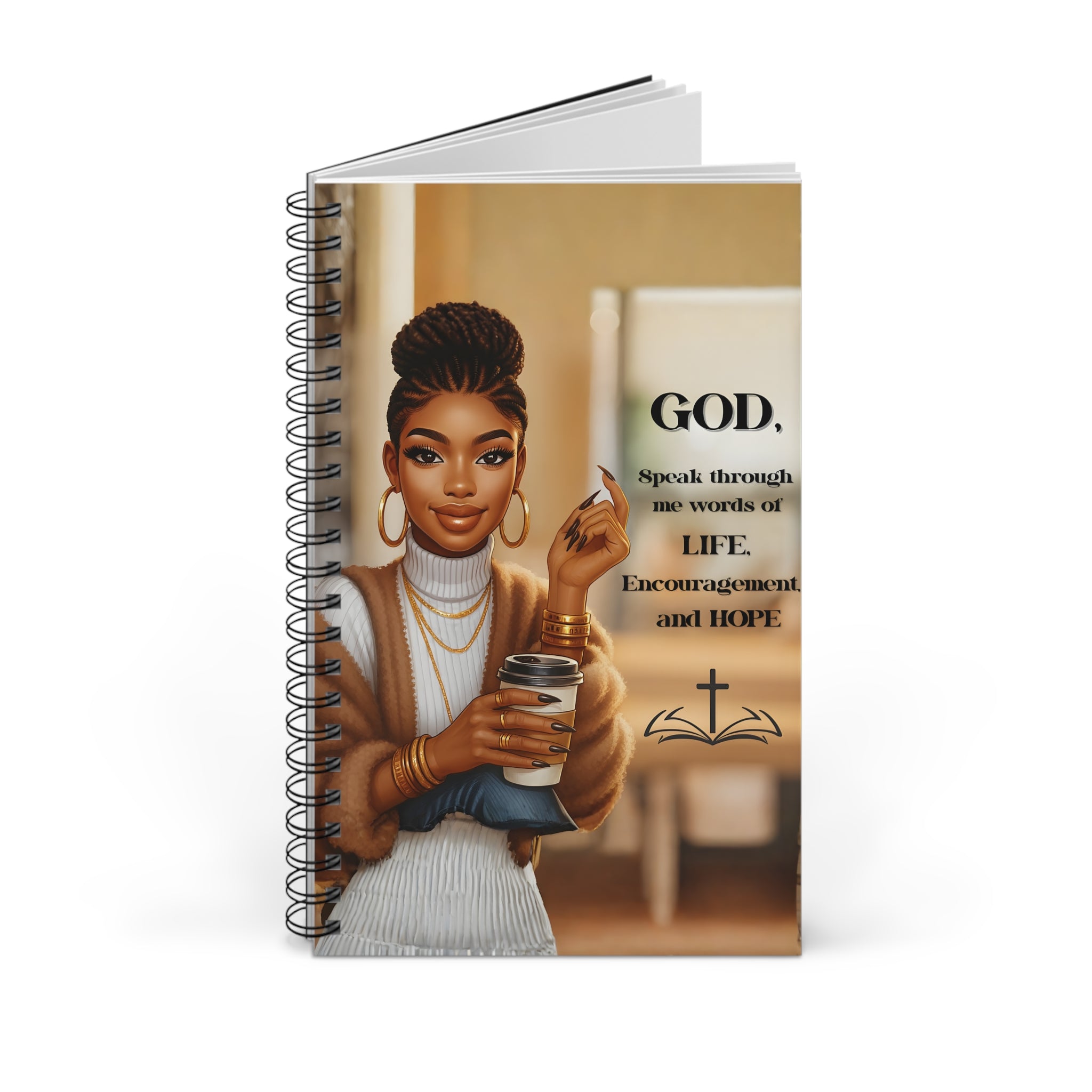 Essence of the Ancestors Inspirational Themed Spiral Journal