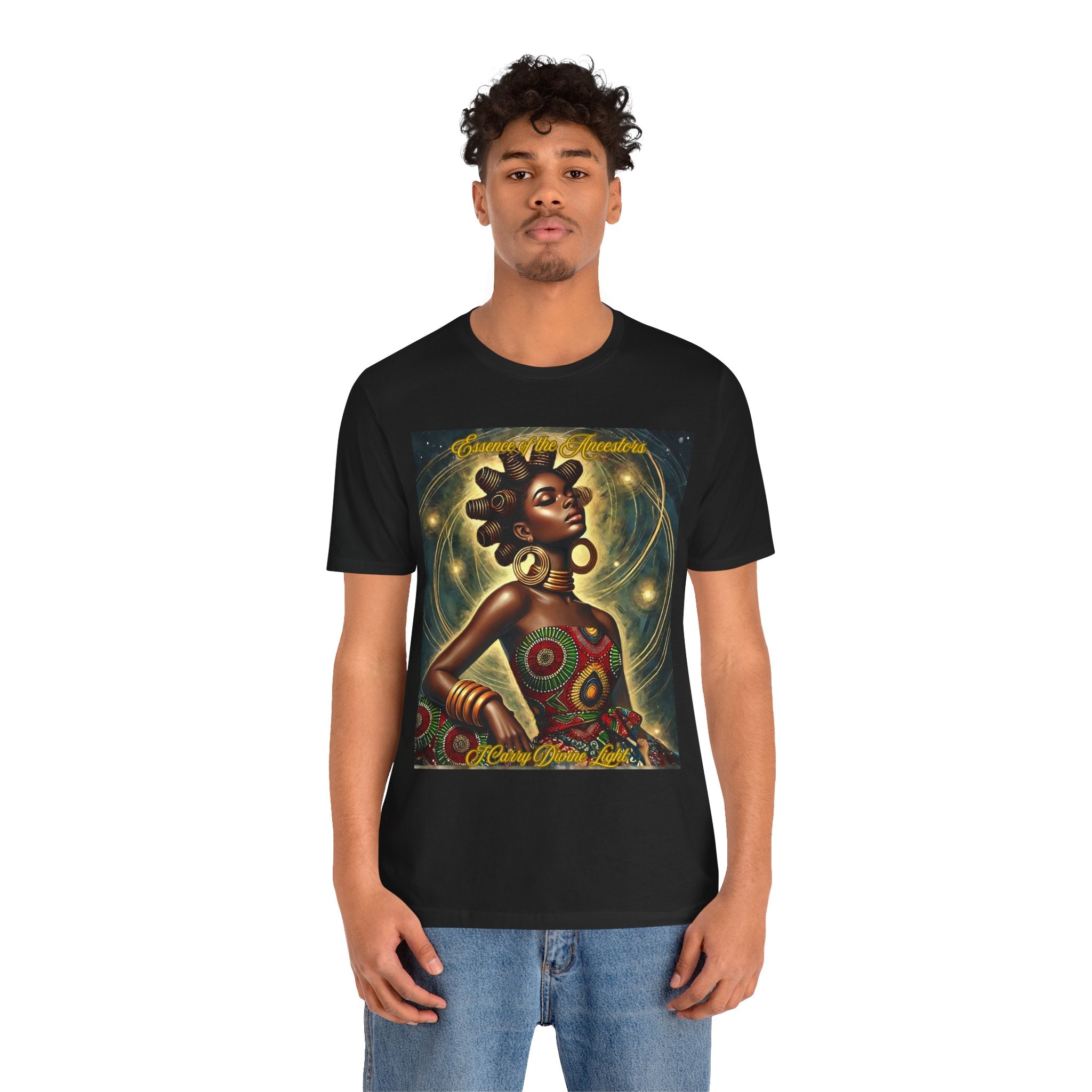 Essence of the Ancestors (I Carry Divine Light), Afrocentric Shirt, Gift for Her, Celebration of Heritage, Black History Month, Casual Wear
