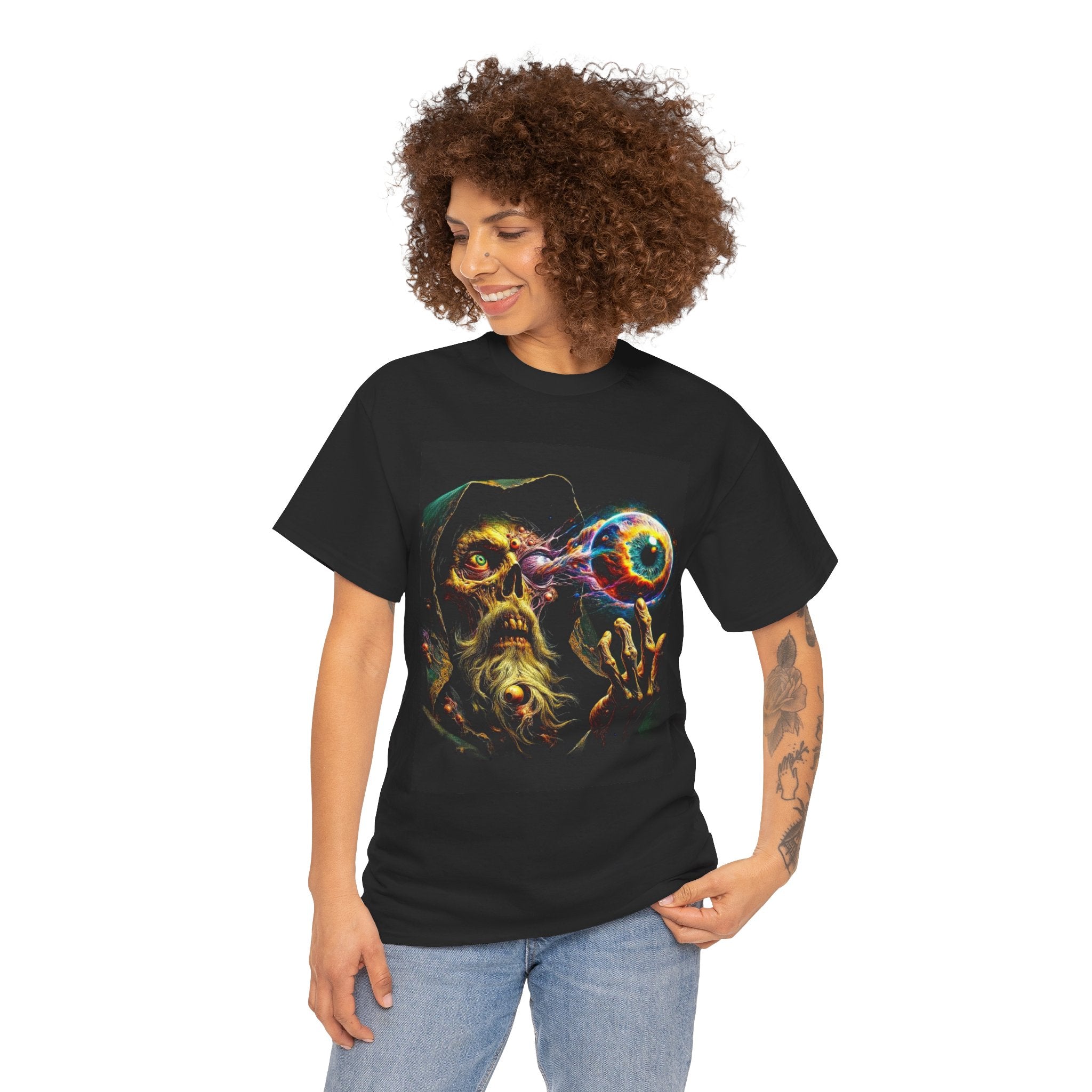 Demons & Majic Unisex Tee - Wearable Art, Unique Gift, Casual Ware, Birthday Present, Halloween Apparel
