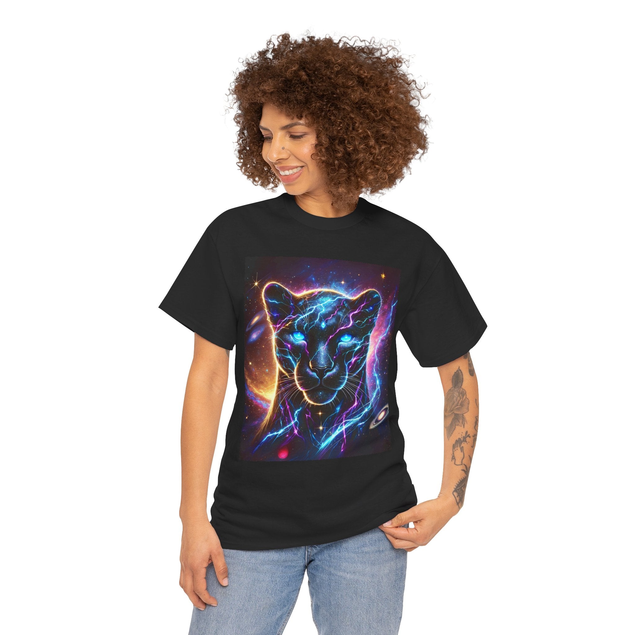 Halloween Nightmares (Cosmic Kitty) Unisex Tee - Wearable Art, Unique Gift, Casual Ware, Birthday Present, Halloween Apparel