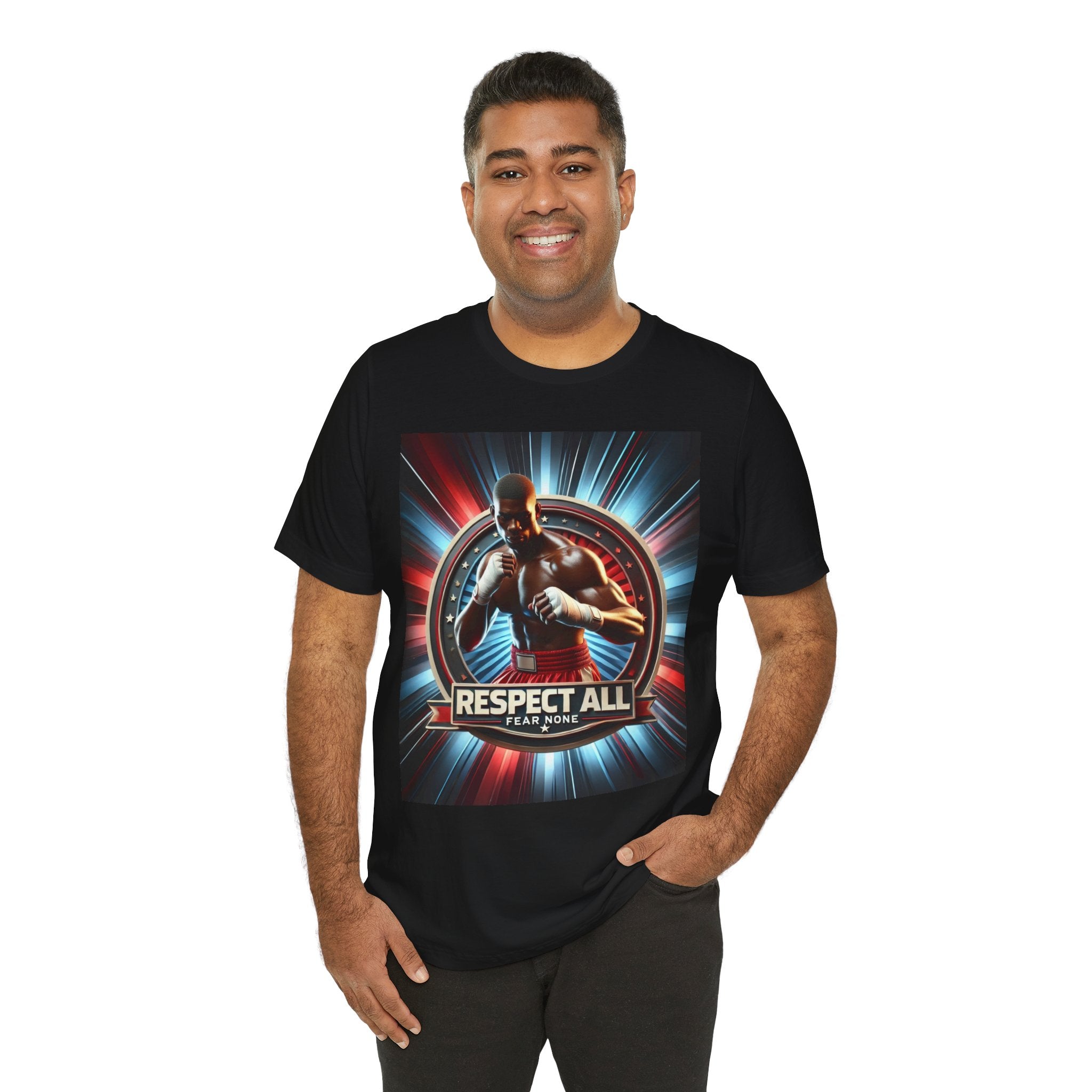 Essence Boxing Tee Respect All, T-Shirt for Gym Lovers, Gift for Fighters, Sporty Top, Unisex Workout Apparel