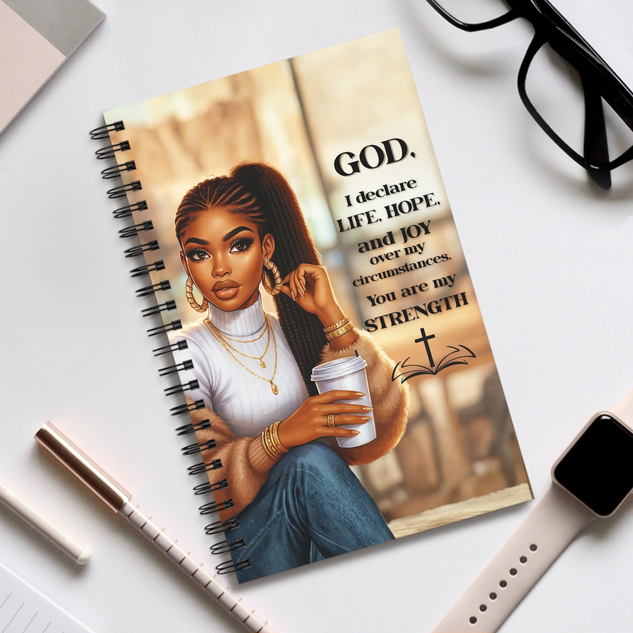 Essence of the Ancestors Inspirational Themed Spiral Journal