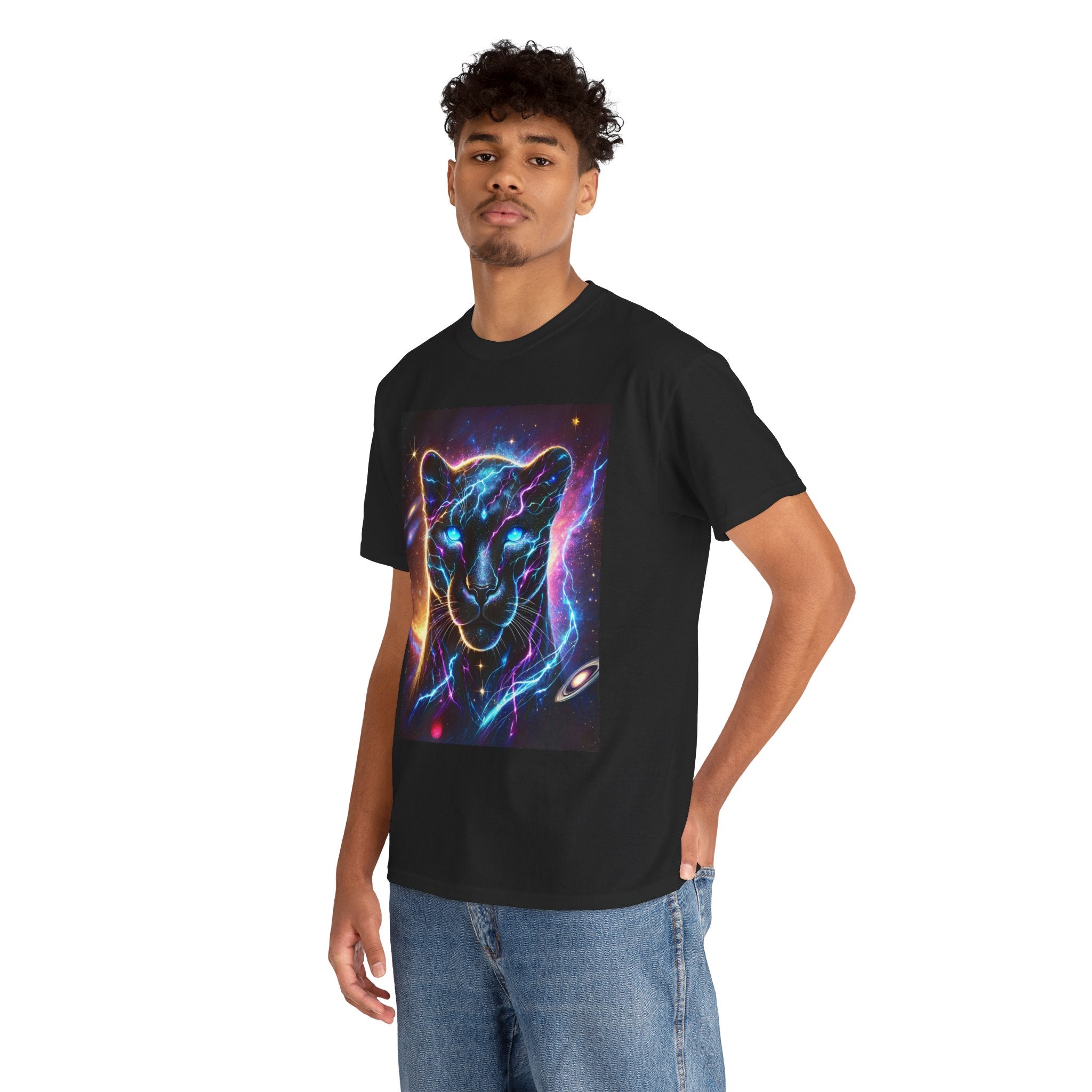 Halloween Nightmares (Cosmic Kitty) Unisex Tee - Wearable Art, Unique Gift, Casual Ware, Birthday Present, Halloween Apparel