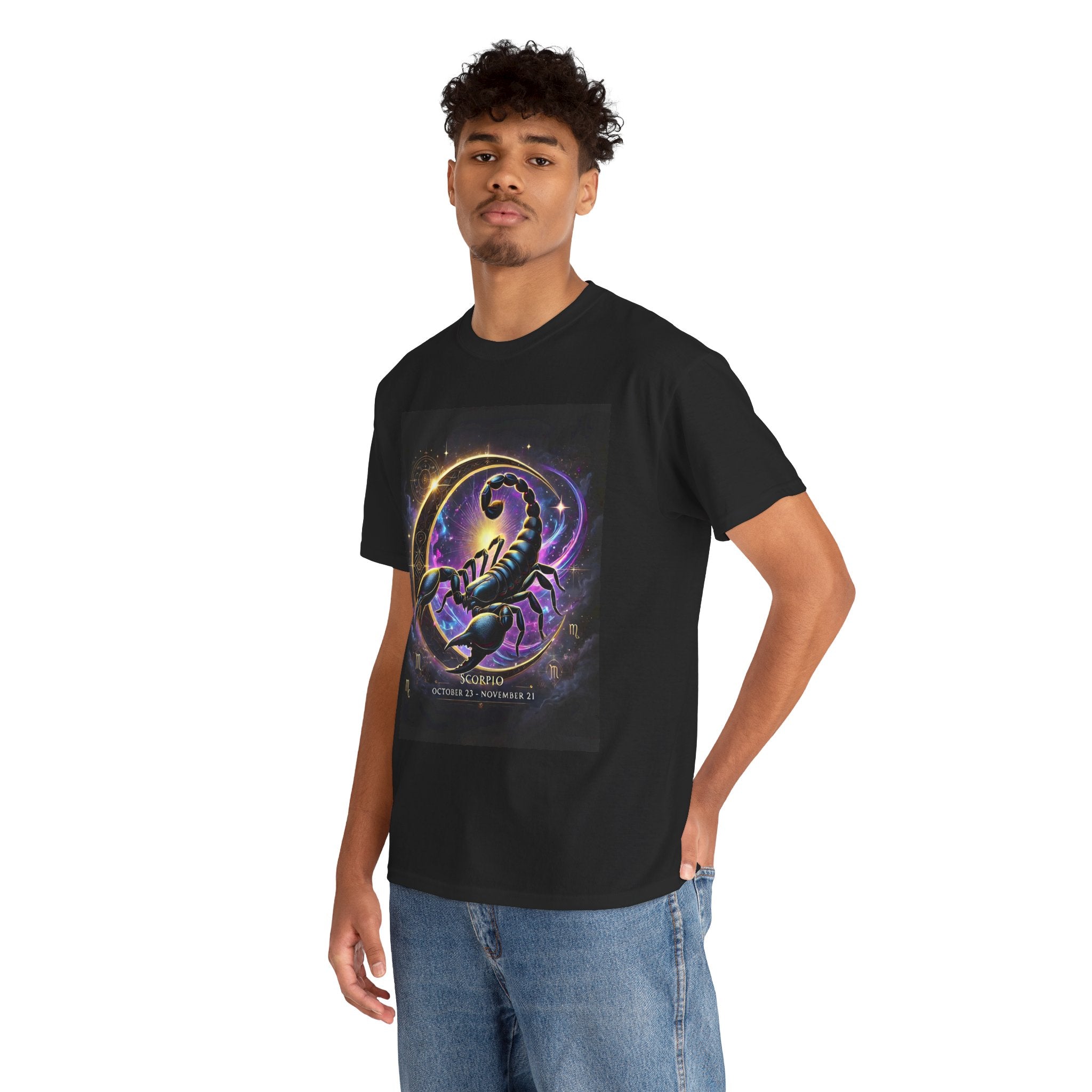 Scorpio Zodiac Unisex Tee - Wearable Art, Unique Gift, Casual Ware, Birthday Present, Zodiac Apparel