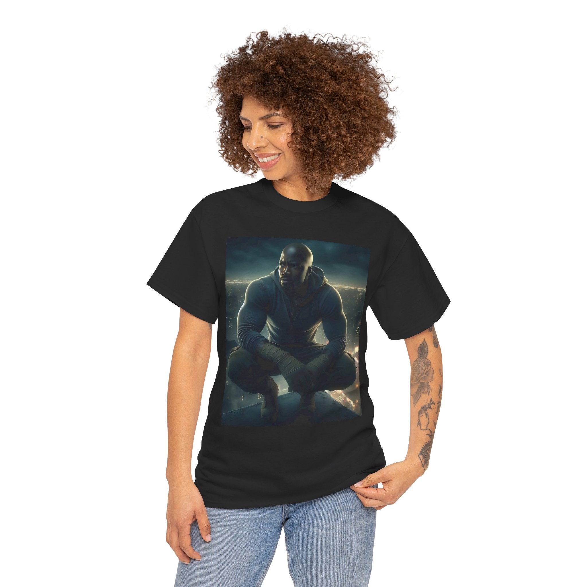 Luke Cage (2)Unisex Tee - Wearable Super Hero Art, Unique Gift, Casual Ware, Birthday Present, Comic Book Apparel