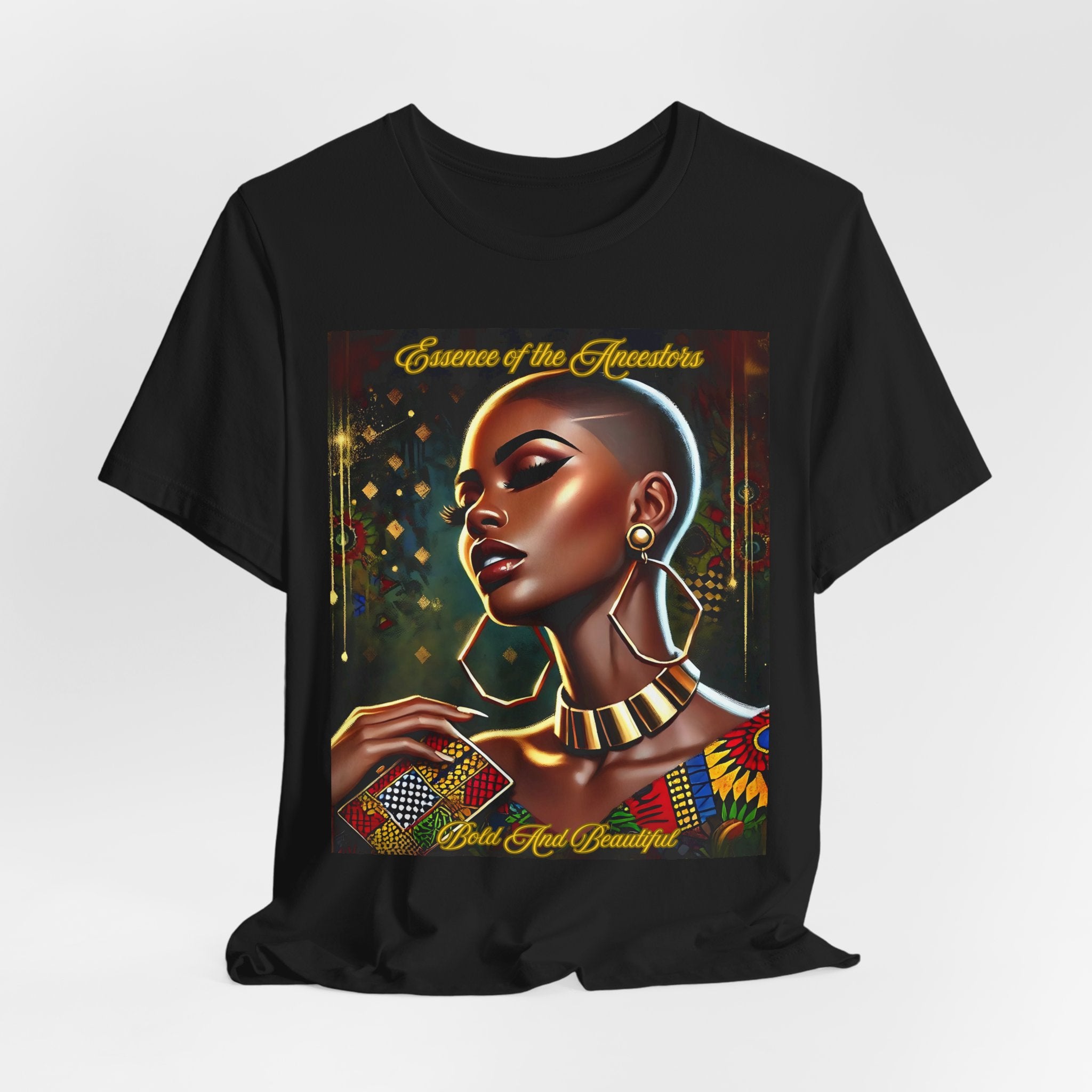 Essence of the Ancestors (Bold and Beautiful), Afrocentric Shirt, Gift for Her, Celebration of Heritage, Black History Month, Casual Wear