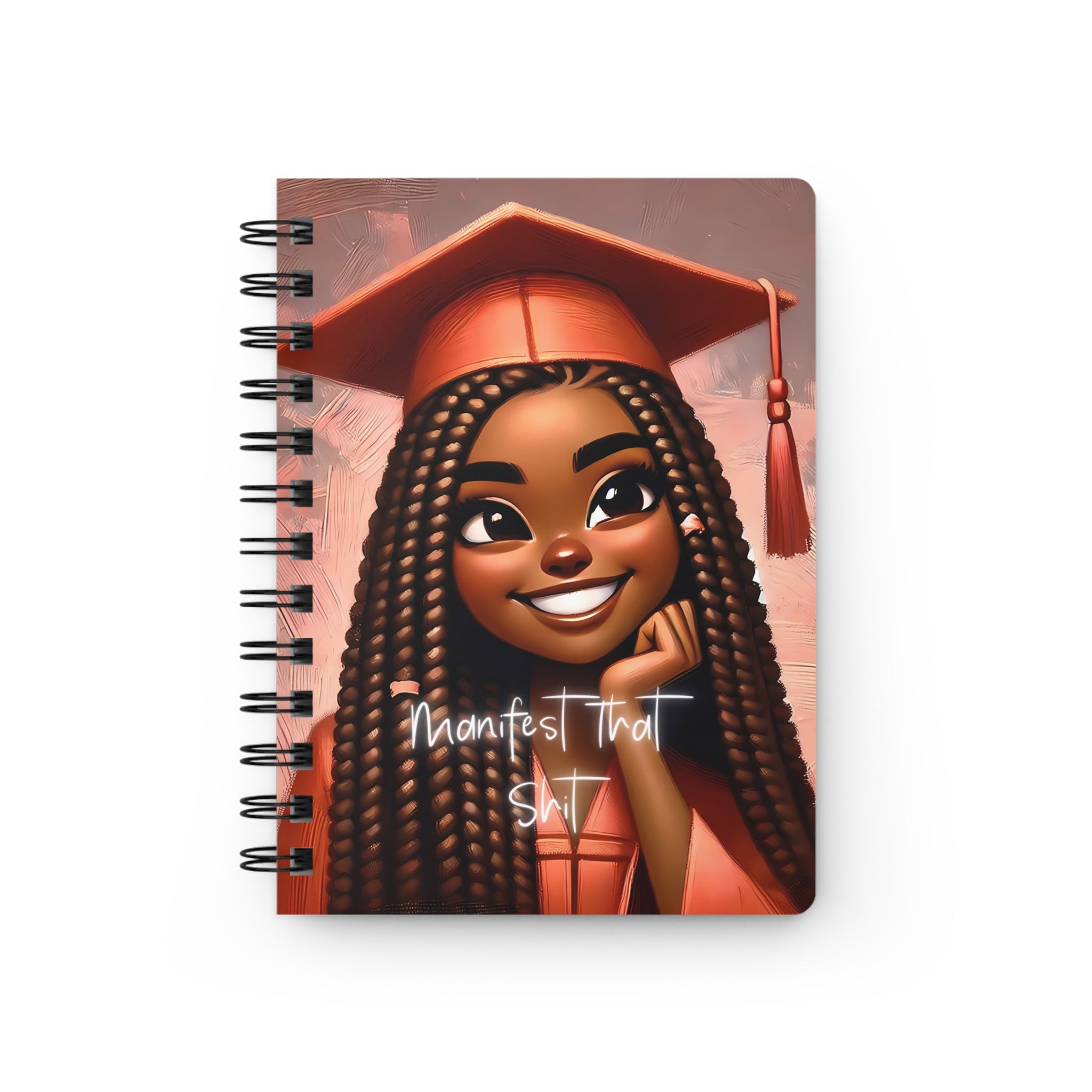Essence Manifest That Shit Spiral Bound Journal | Motivational Notebook, Graduation Gift, Goal Planner, Affirmation Diary, Student Organizer