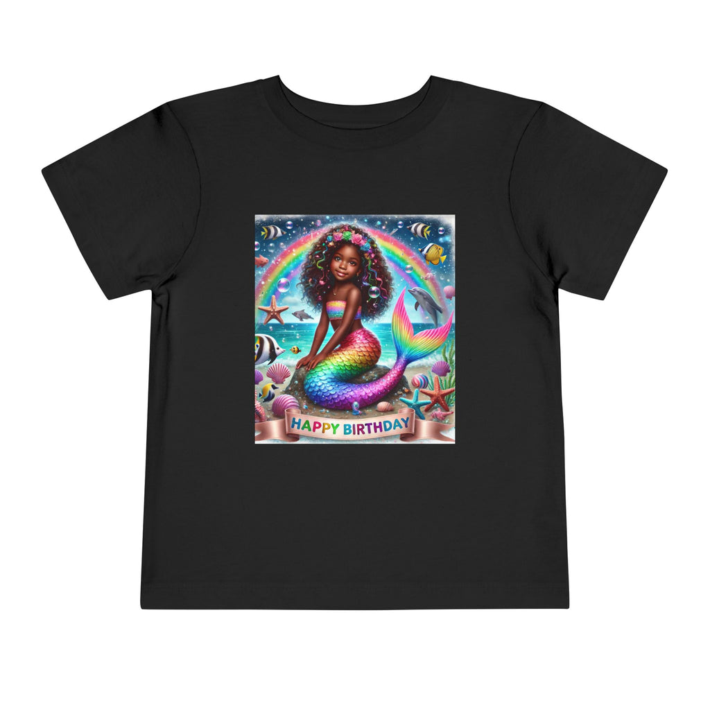 Essence (Mermaid Birthday Girl) Toddler Short Sleeve T-Shirts