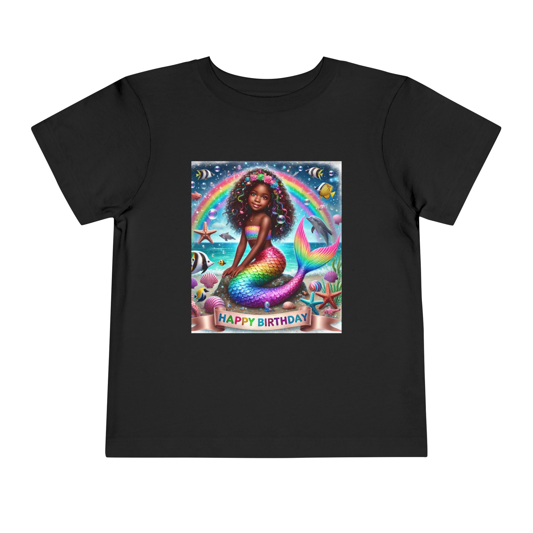 Essence (Mermaid Birthday Girl) Toddler Short Sleeve T-Shirts