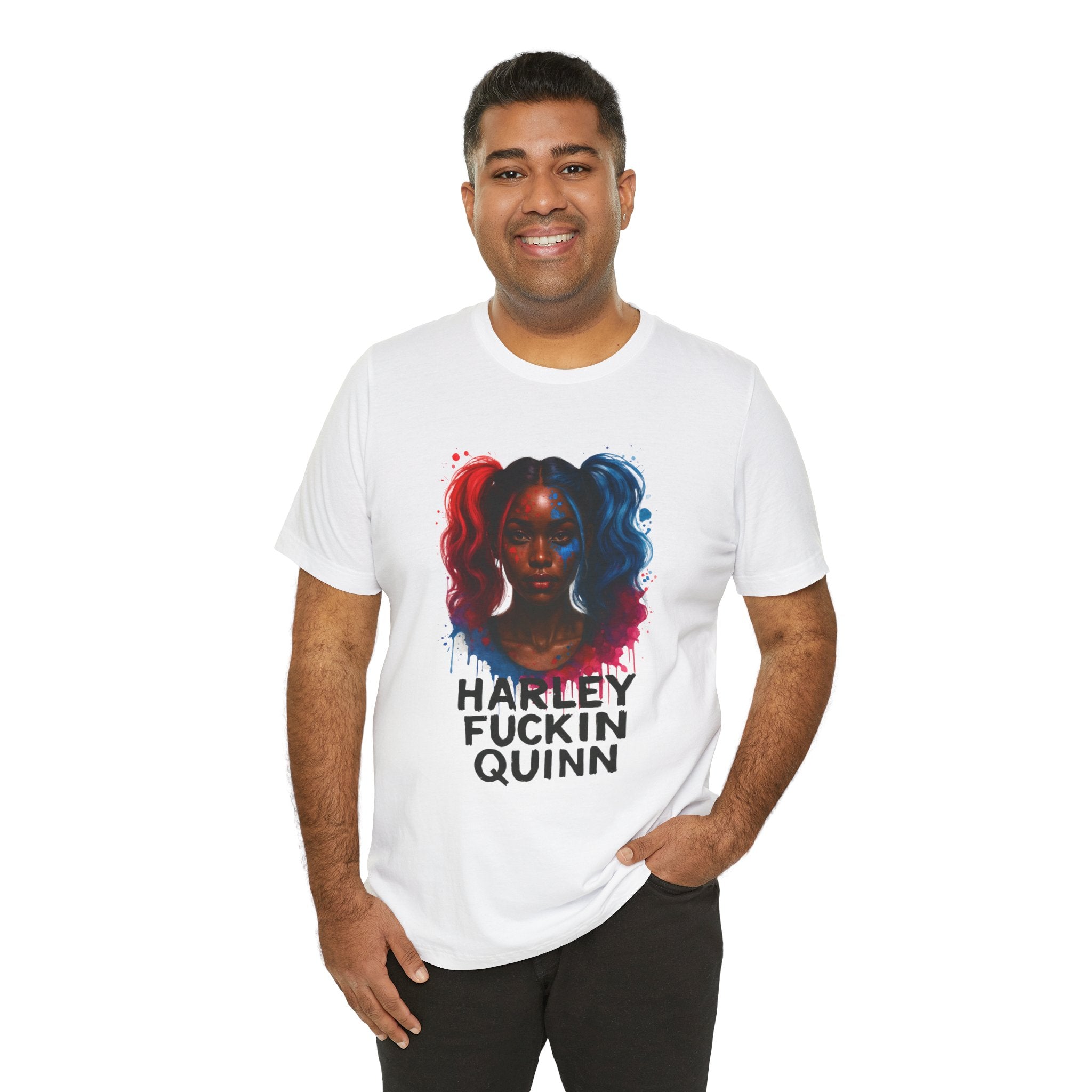 Essence Harley Quinn Inspired Unisex Tee - Graphic Tee, Casual Wear, Pop Culture Shirt, Comic Fan Gift, Halloween Costume Top