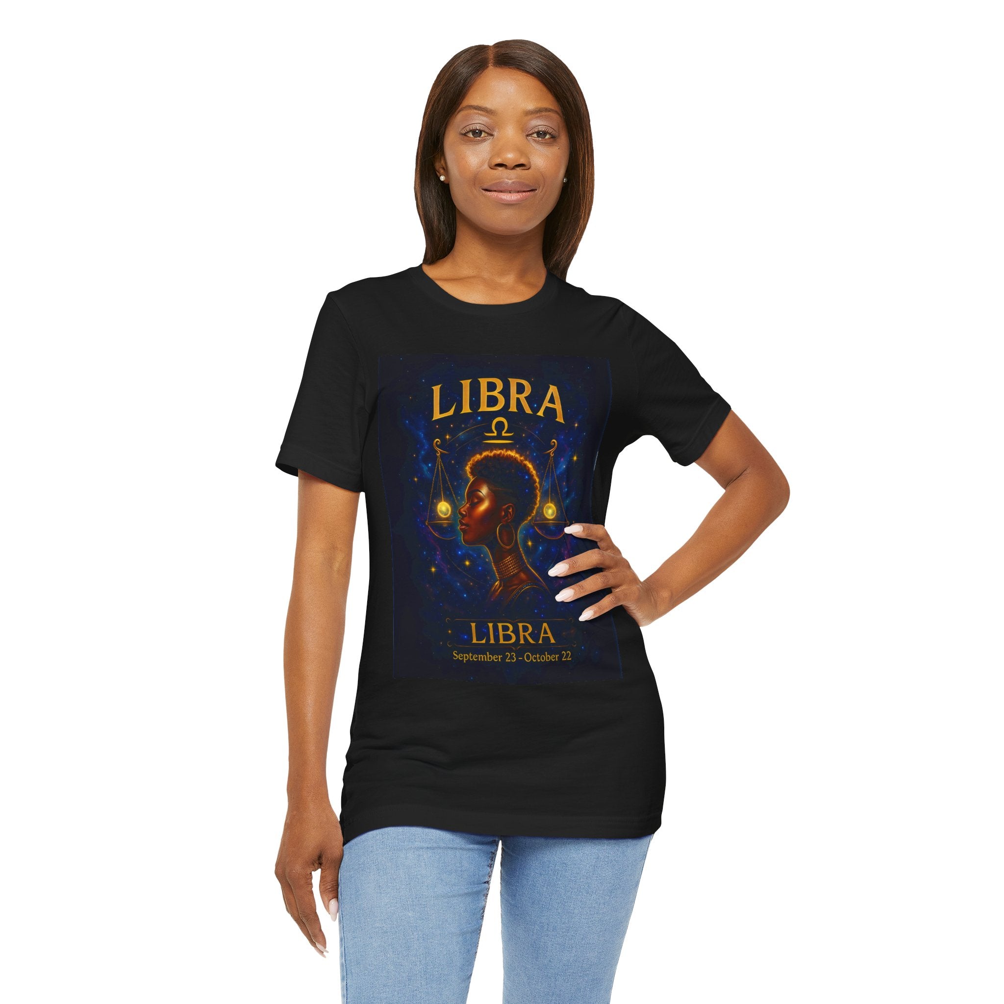 Essence Libra Zodiac T-Shirt - Astrology Short Sleeve Tee, Gift for Astrology Lovers, Horoscope Apparel, Stylish Libra Shirt, Libra Birthday Gift