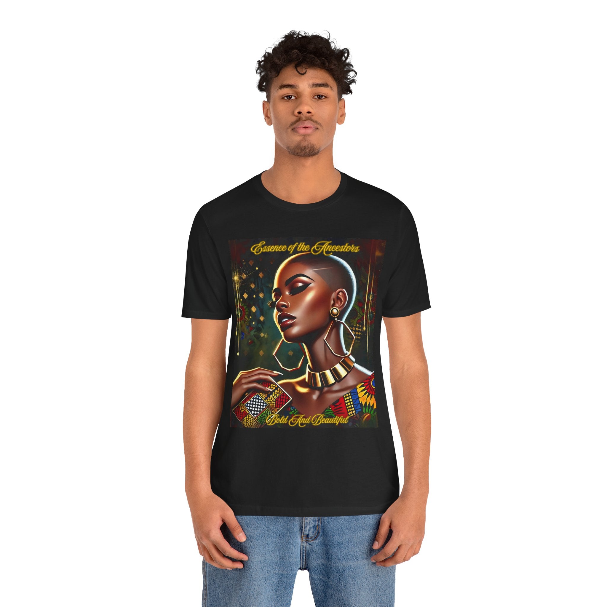 Essence of the Ancestors (Bold and Beautiful), Afrocentric Shirt, Gift for Her, Celebration of Heritage, Black History Month, Casual Wear