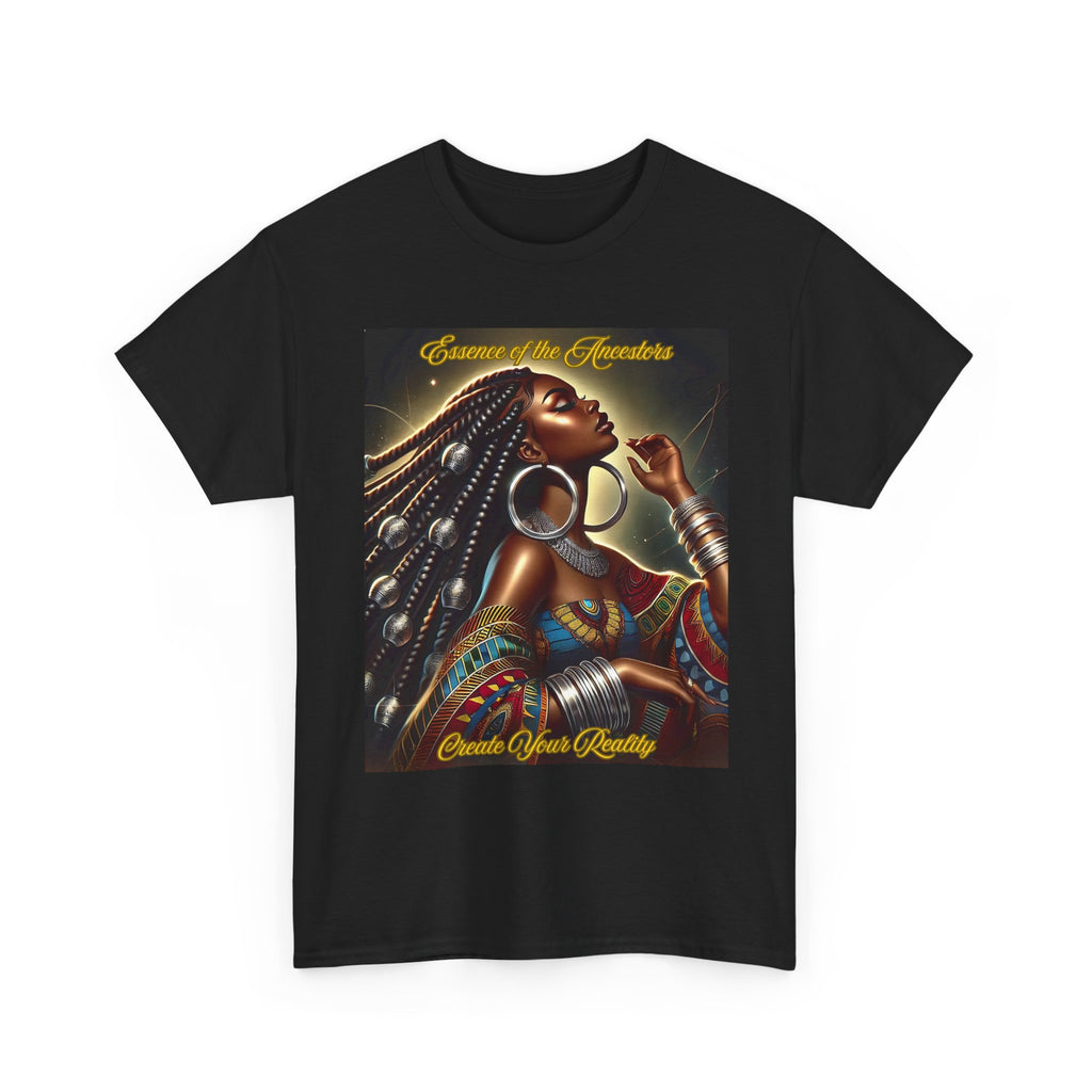 Essence of the Ancestors (Create Your Reality) Unisex Tee - Wearable Afrocentric Art, Unique Gift, Casual Ware, Birthday Present, Celebration Apparel