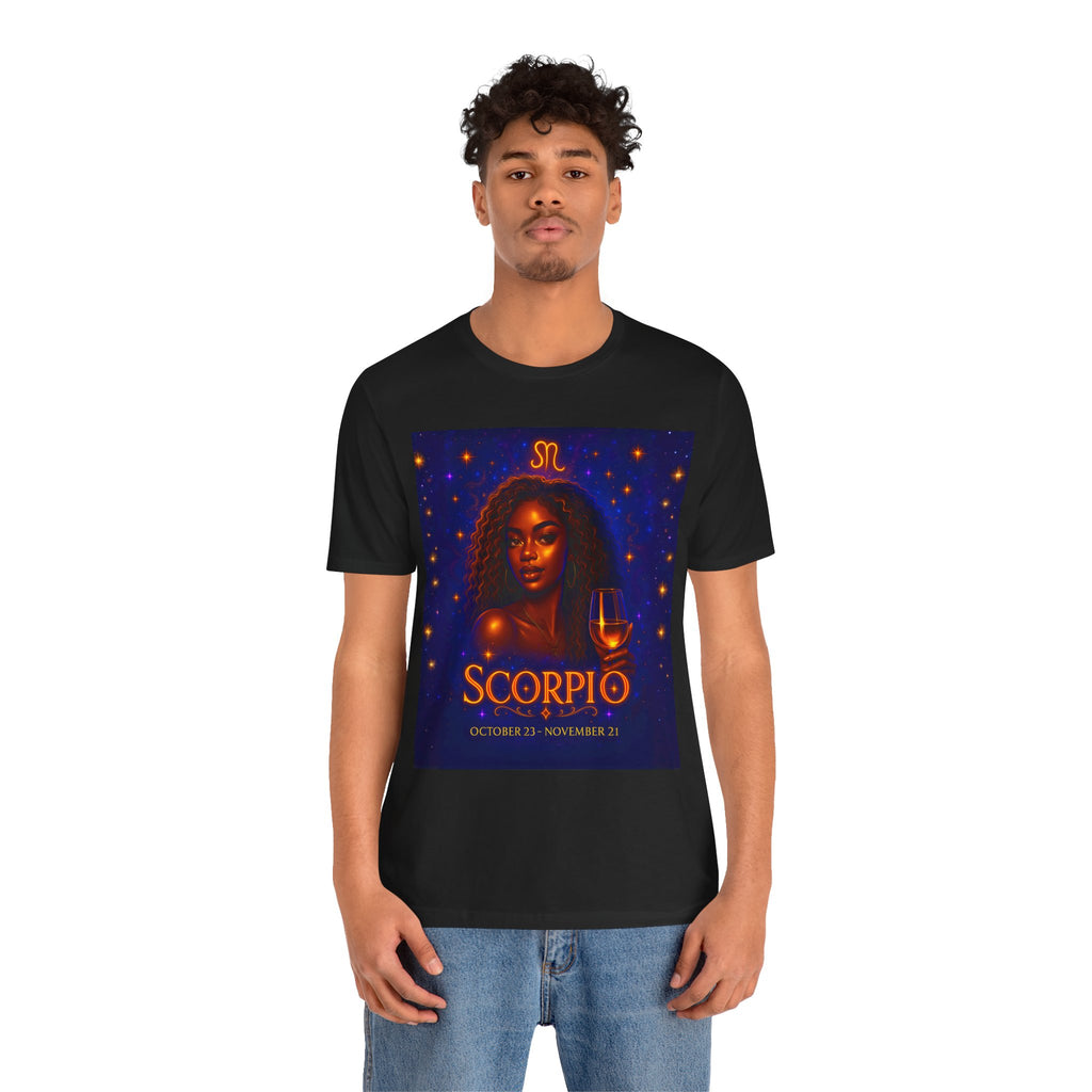 Essence Scorpio Zodiac Tee, Astrology T-Shirt, Horoscope Gift, October Birthday Shirt, Celestial Graphic Tee, Unisex Star Sign Apparel