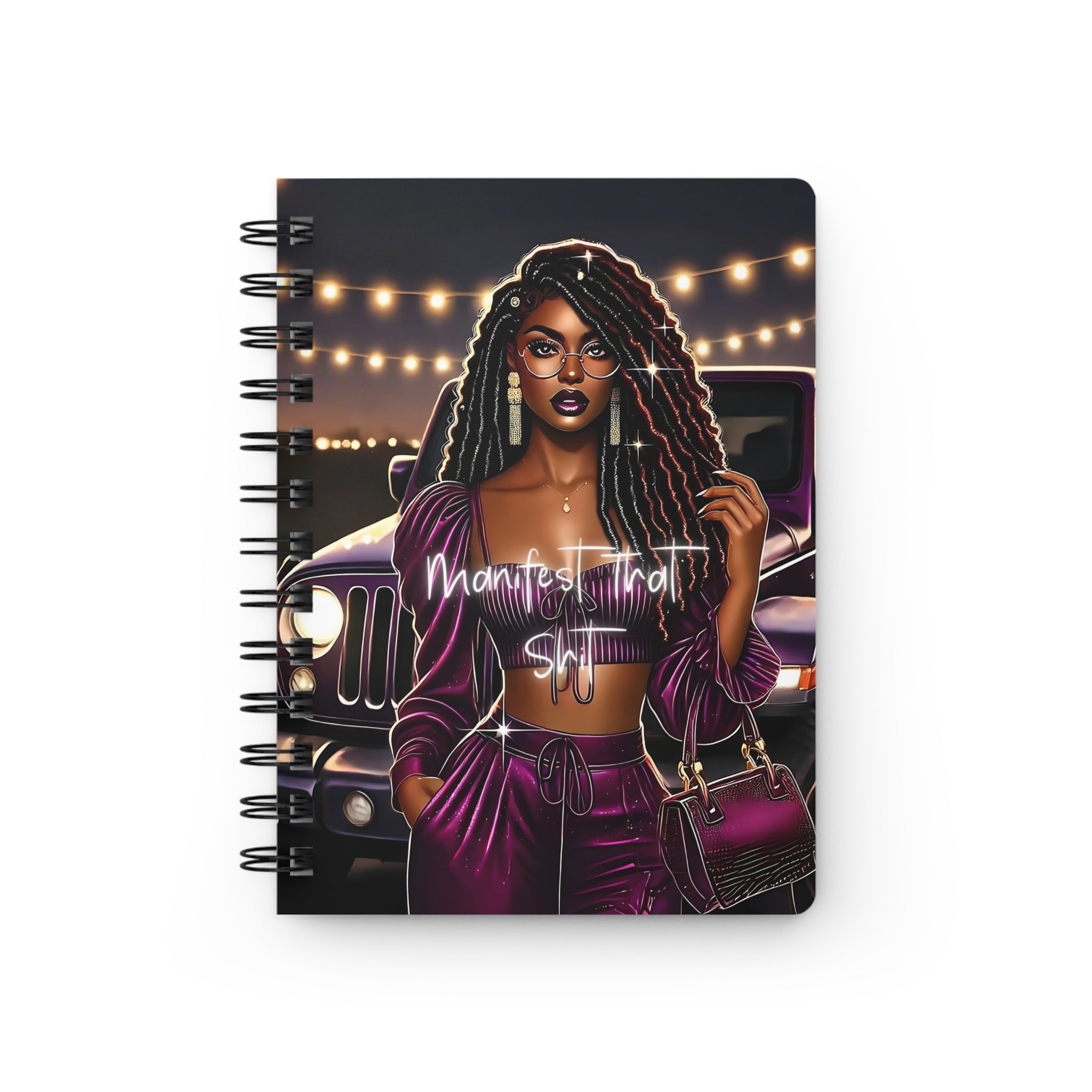 Essence of the Ancestors - Manifest That Shit Spiral Bound Journal for Self-Expression, Creative Writing, Personal Reflections, Gift for Her, Trendy Notebook