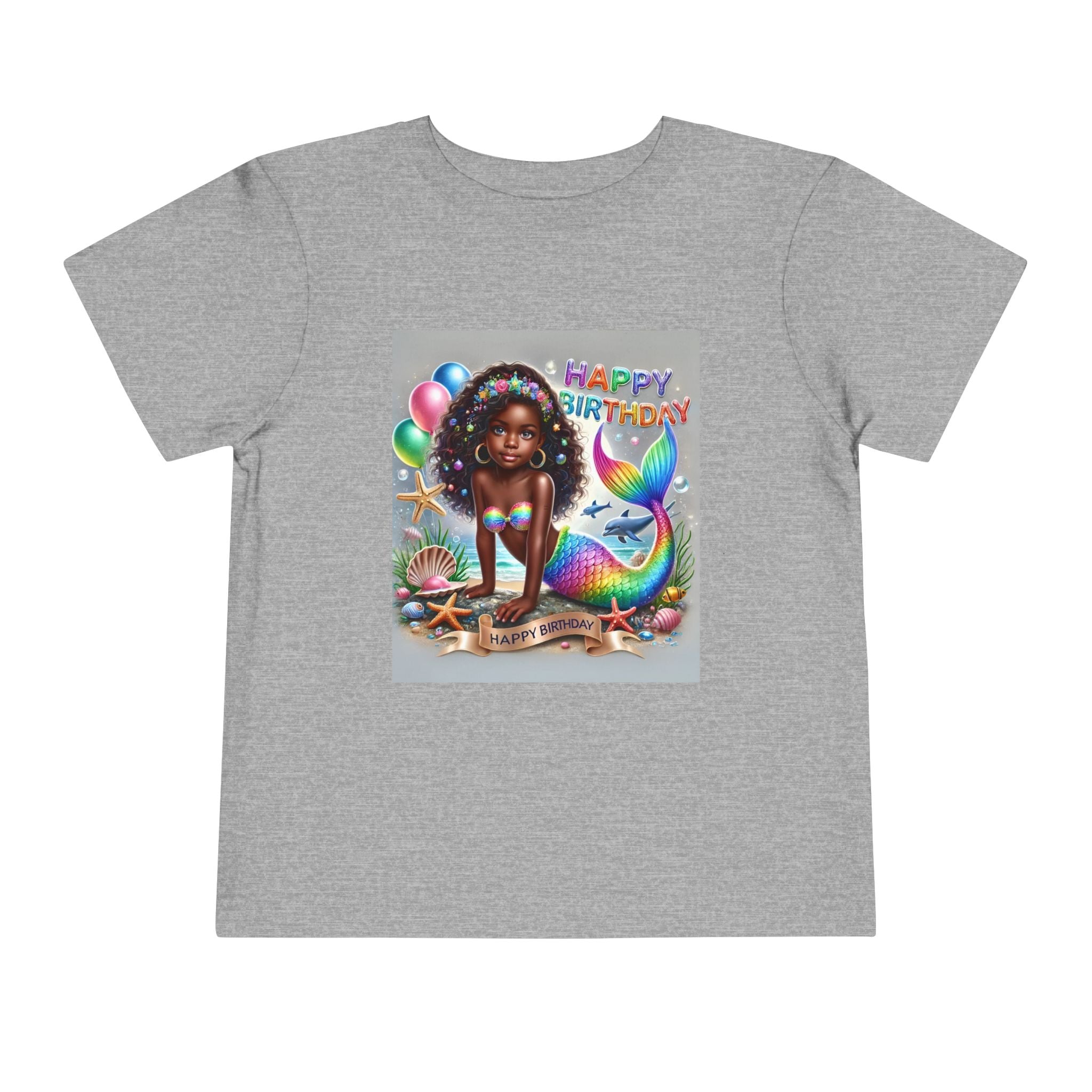 Essence (Mermaid Birthday Girl) Toddler Short Sleeve T-Shirts