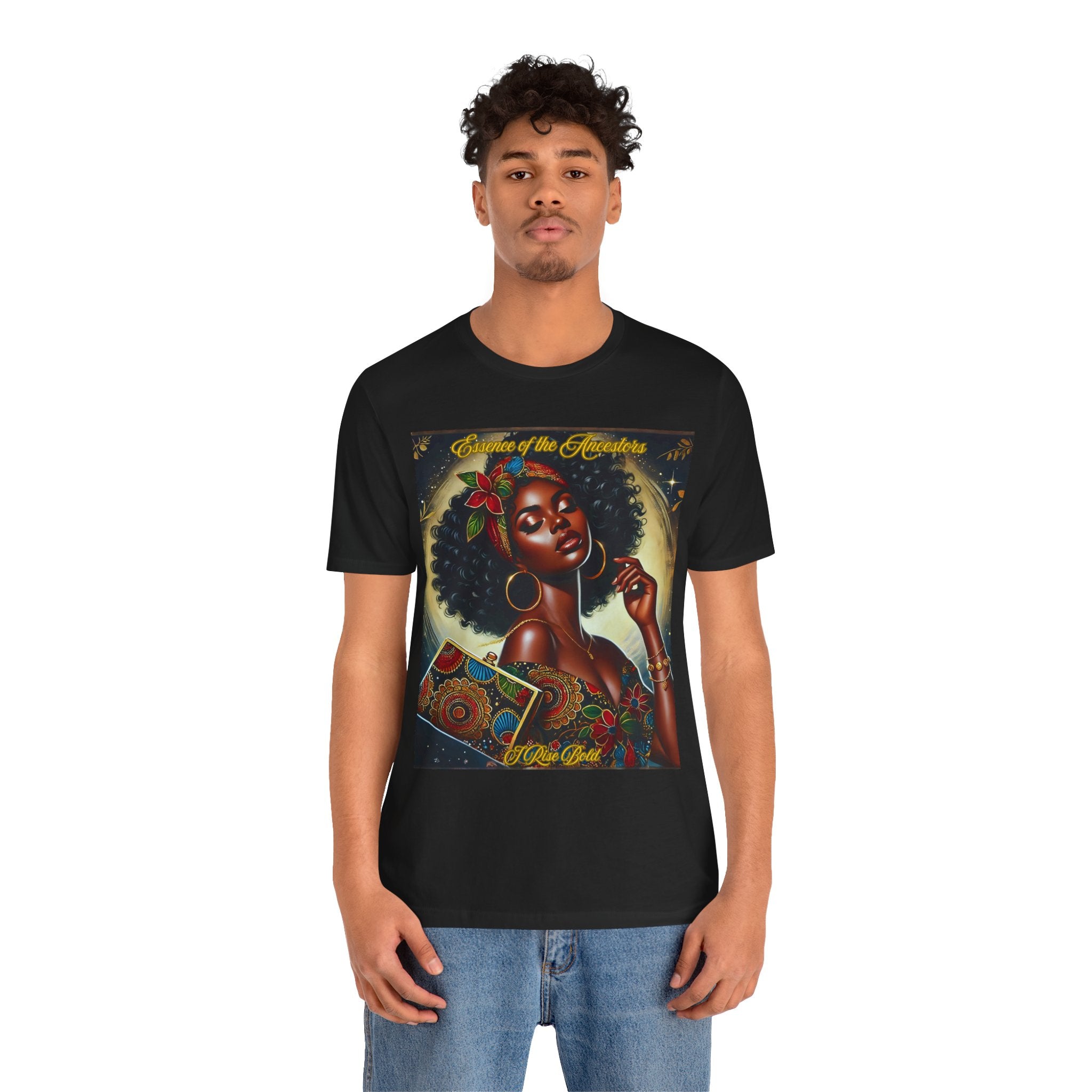 Essence of the Ancestors (I Rise Bold), Afrocentric Shirt, Gift for Her, Celebration of Heritage, Black History Month, Casual Wear