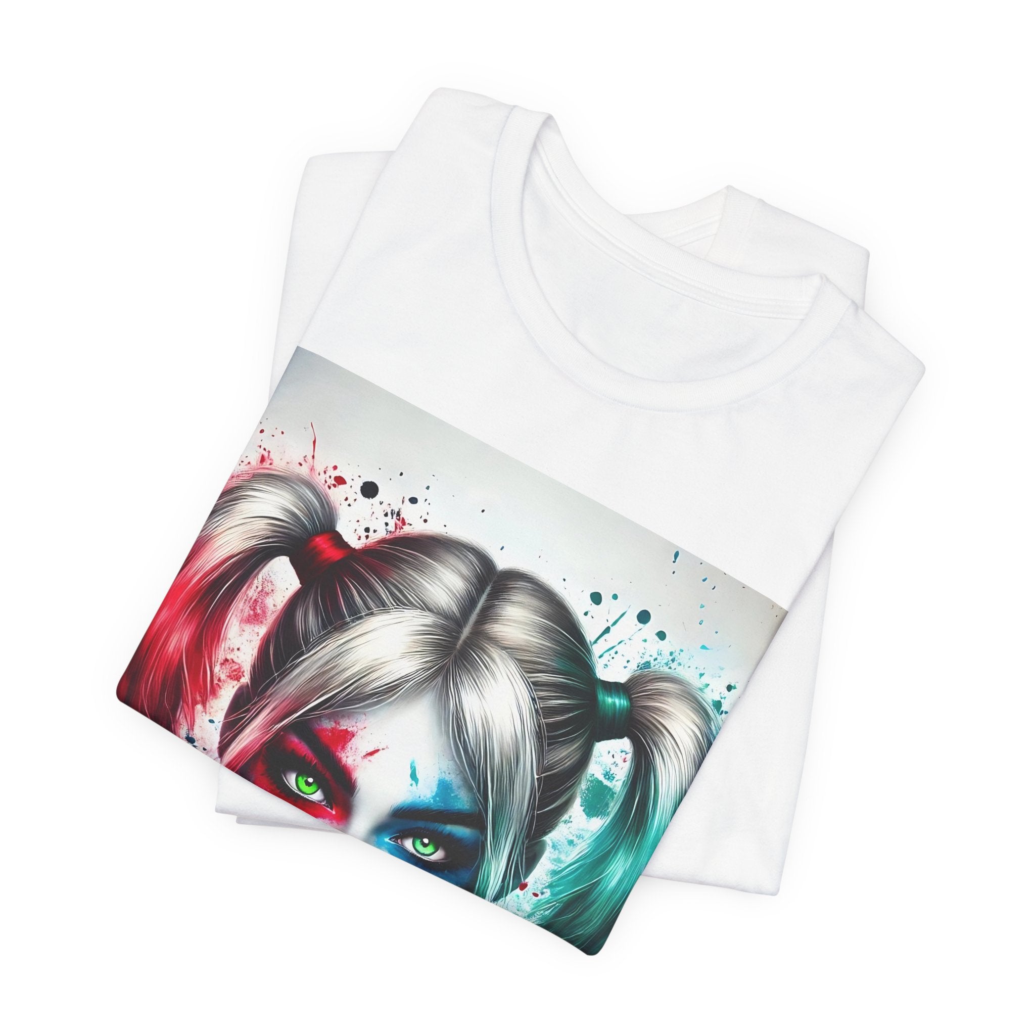 Essence Harley Quinn Inspired Unisex Tee - Graphic Tee, Casual Wear, Pop Culture Shirt, Comic Fan Gift, Halloween Costume Top