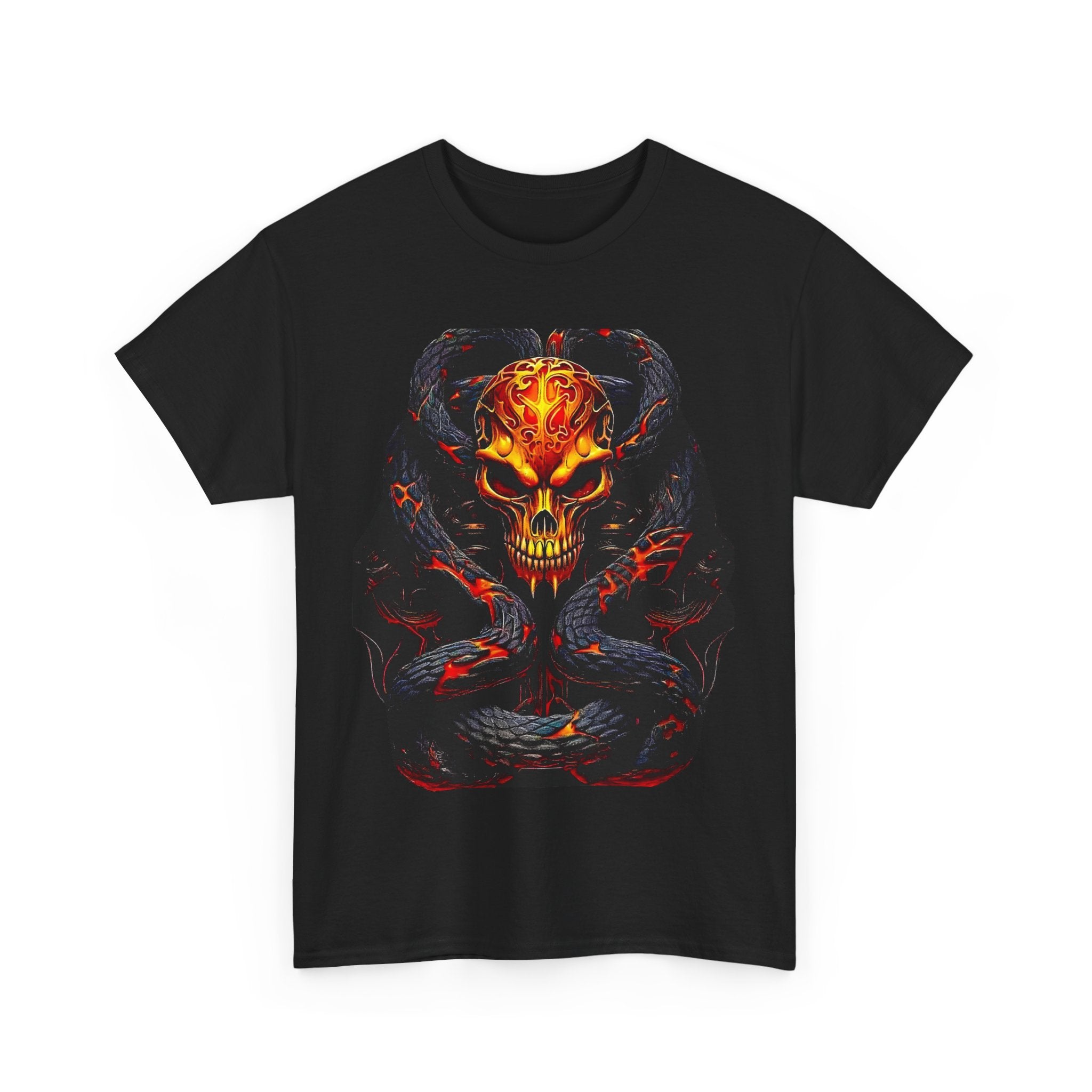 Halloween Nightmares (Skull and Snake) Unisex Tee - Wearable Art, Unique Gift, Casual Ware, Birthday Present, Halloween Apparel