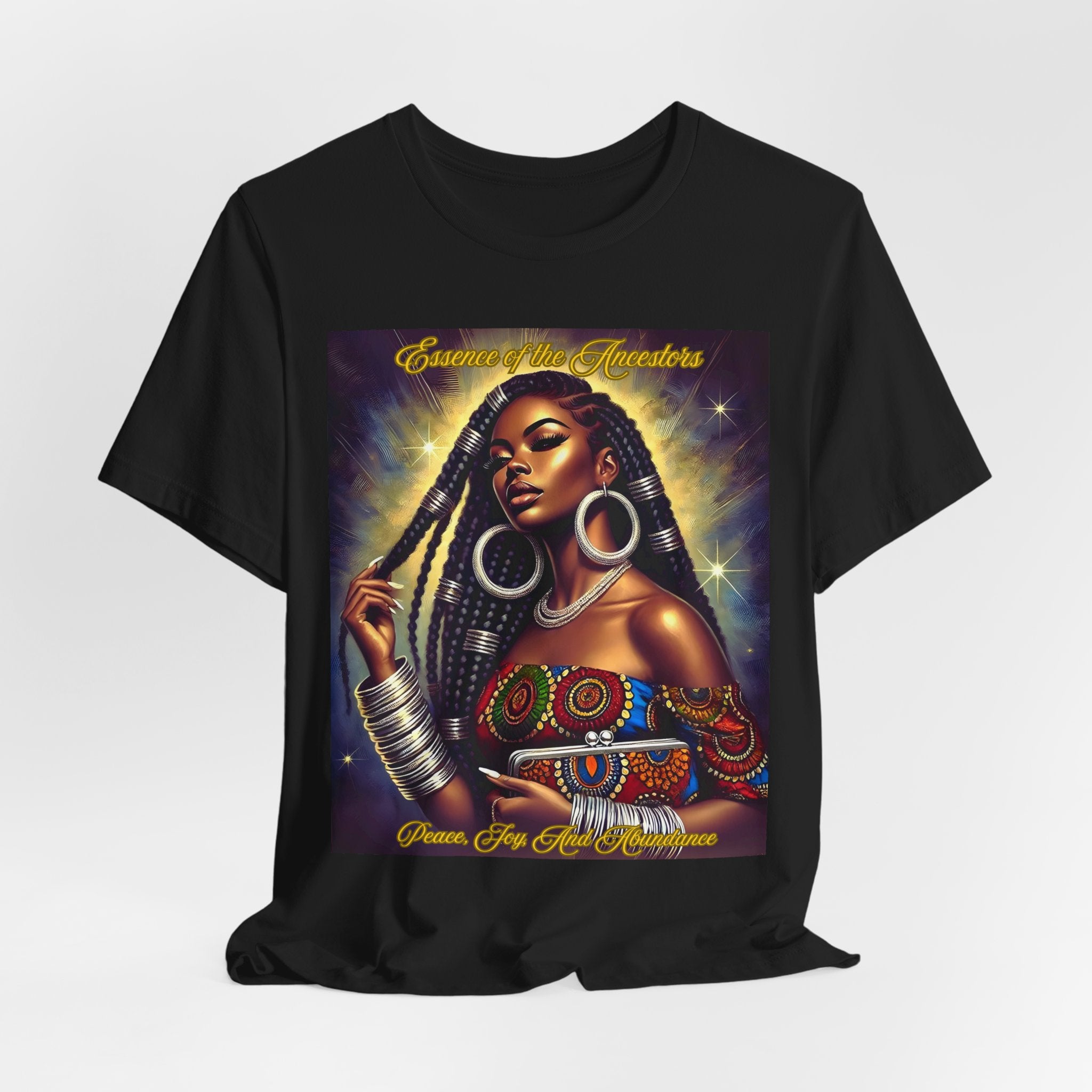 Essence of the Ancestors (Peace, Joy, and Abundance), Afrocentric Shirt, Gift for Her, Celebration of Heritage, Black History Month, Casual Wear