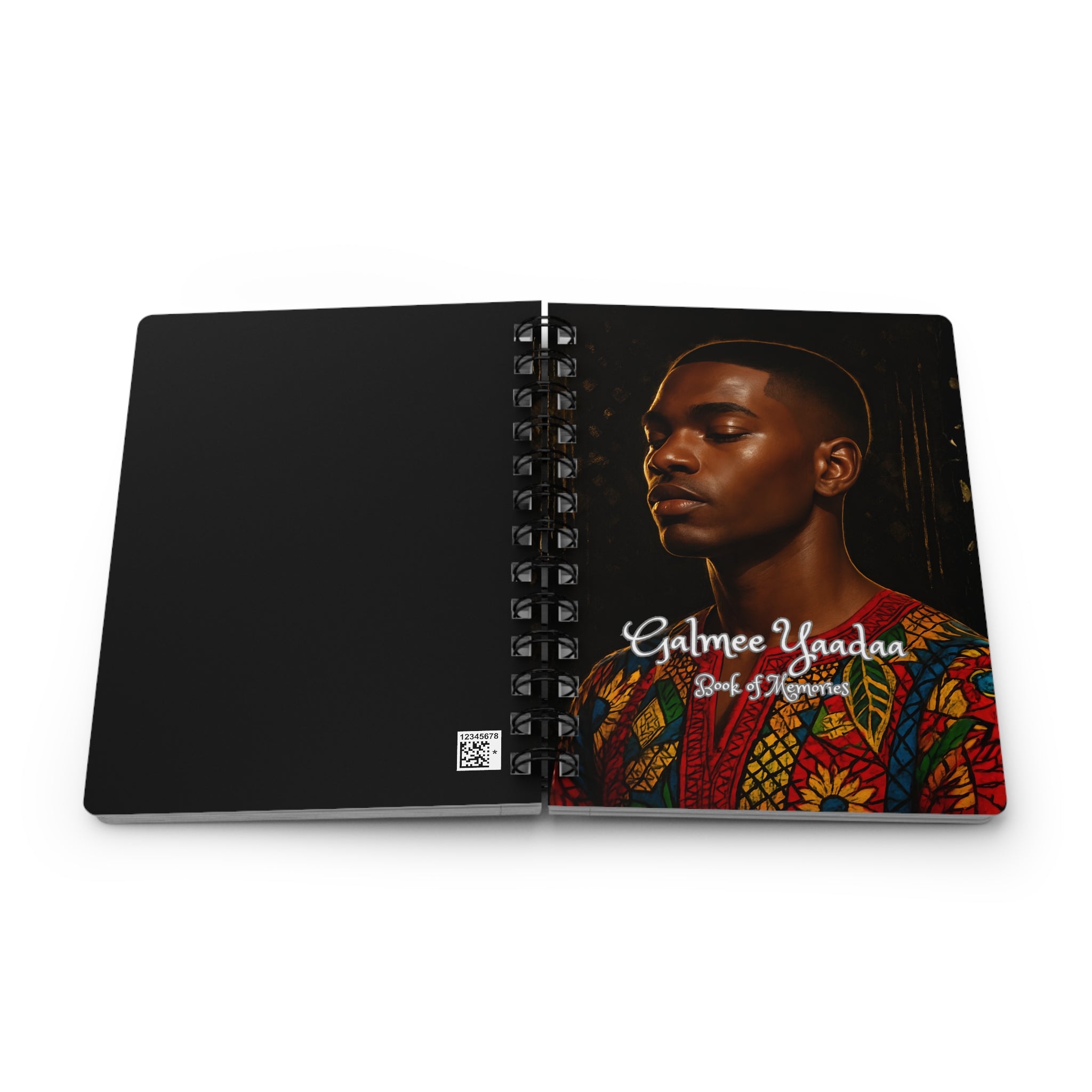 Galmee Yaadaa Men's Daily Journal, Book of Memories, Artistic Notebook, Writing Journal, Gift for Self or Family, Unique Keepsake