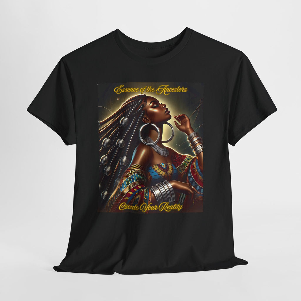 Essence of the Ancestors (Create Your Reality) Unisex Tee - Wearable Afrocentric Art, Unique Gift, Casual Ware, Birthday Present, Celebration Apparel