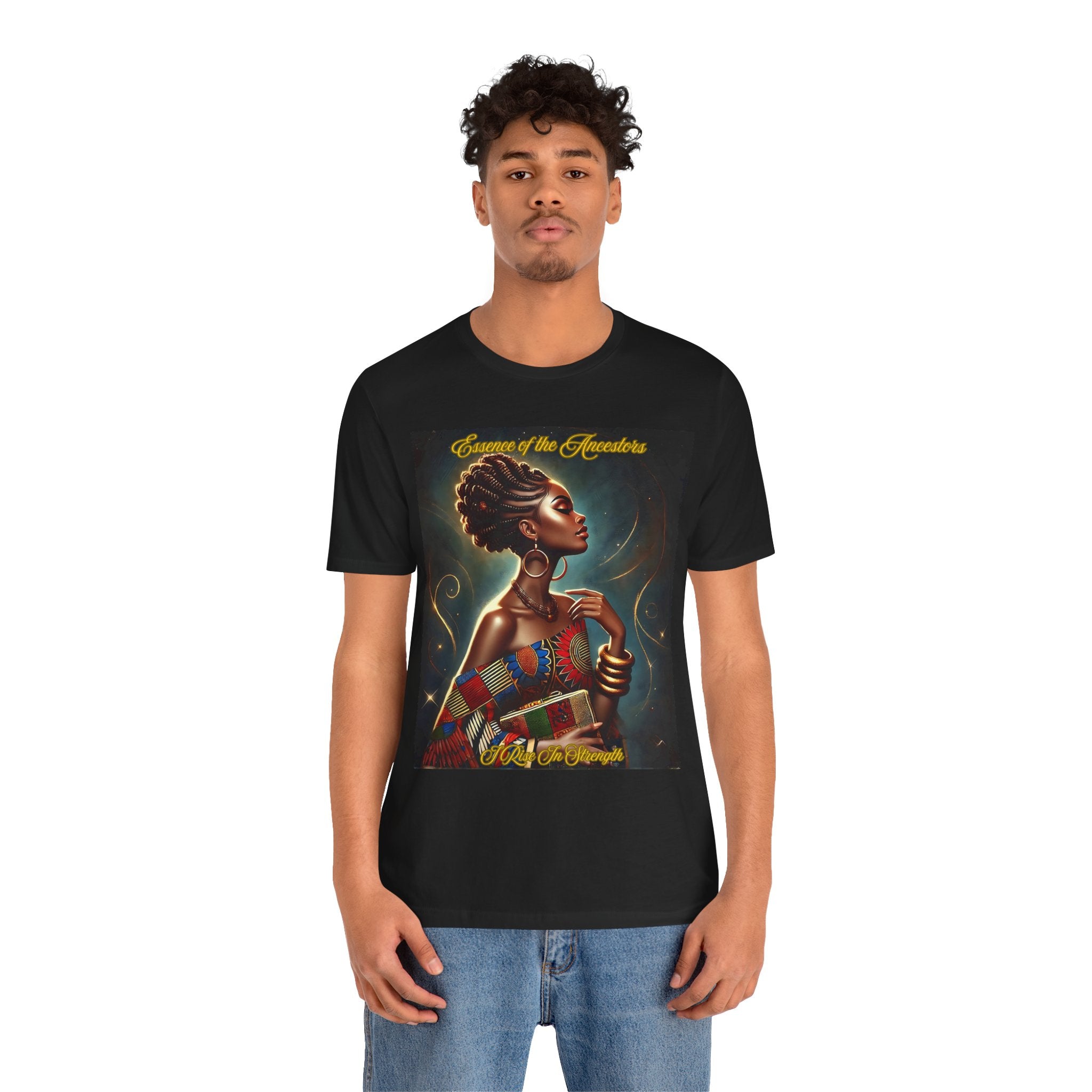 Essence of the Ancestors (I Rise In Strength), Afrocentric Shirt, Gift for Her, Celebration of Heritage, Black History Month, Casual Wear