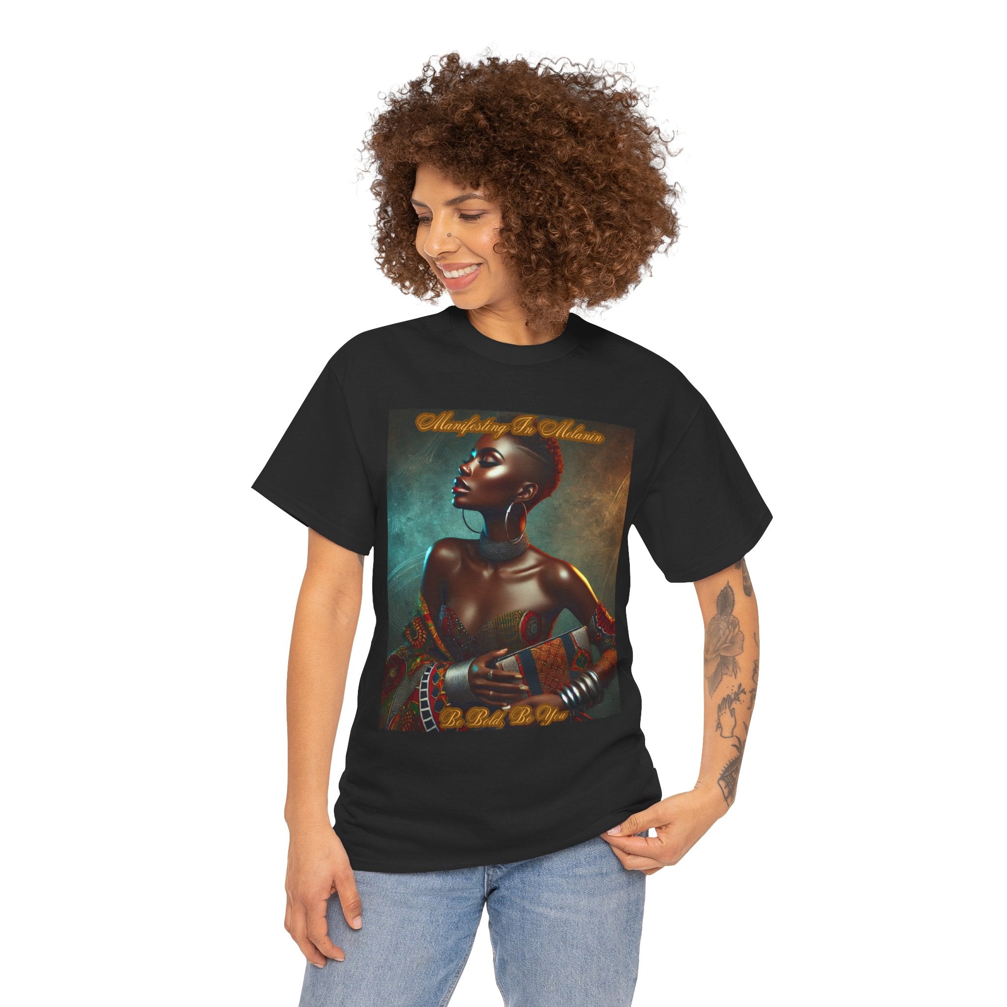 Essence of the Ancestors (Be Bold, Be You) Unisex Tee - Wearable Afrocentric Art, Unique Gift, Casual Ware, Birthday Present, Celebration Apparel
