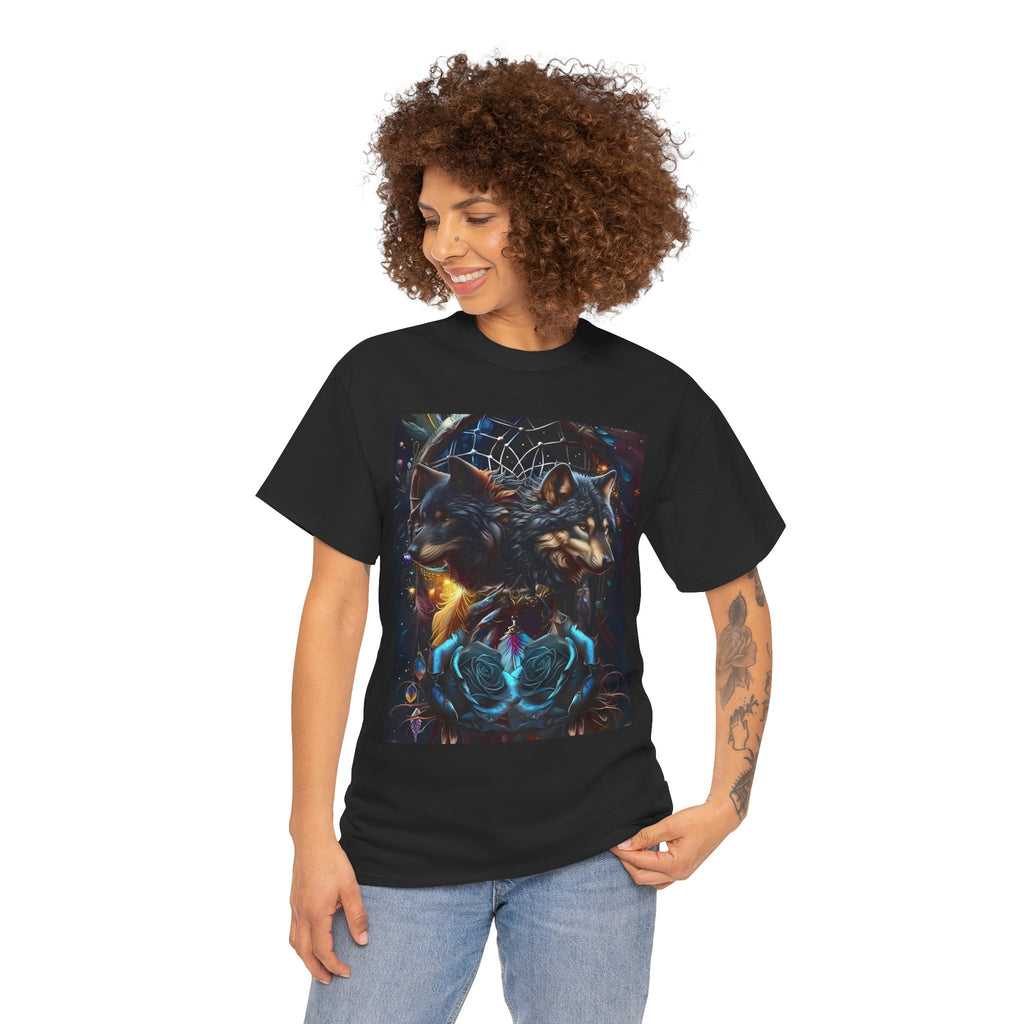 Spirit Wolf Unisex Tee - Wearable Art, Unique Gift, Casual Ware, Birthday Present, SpiritApparel