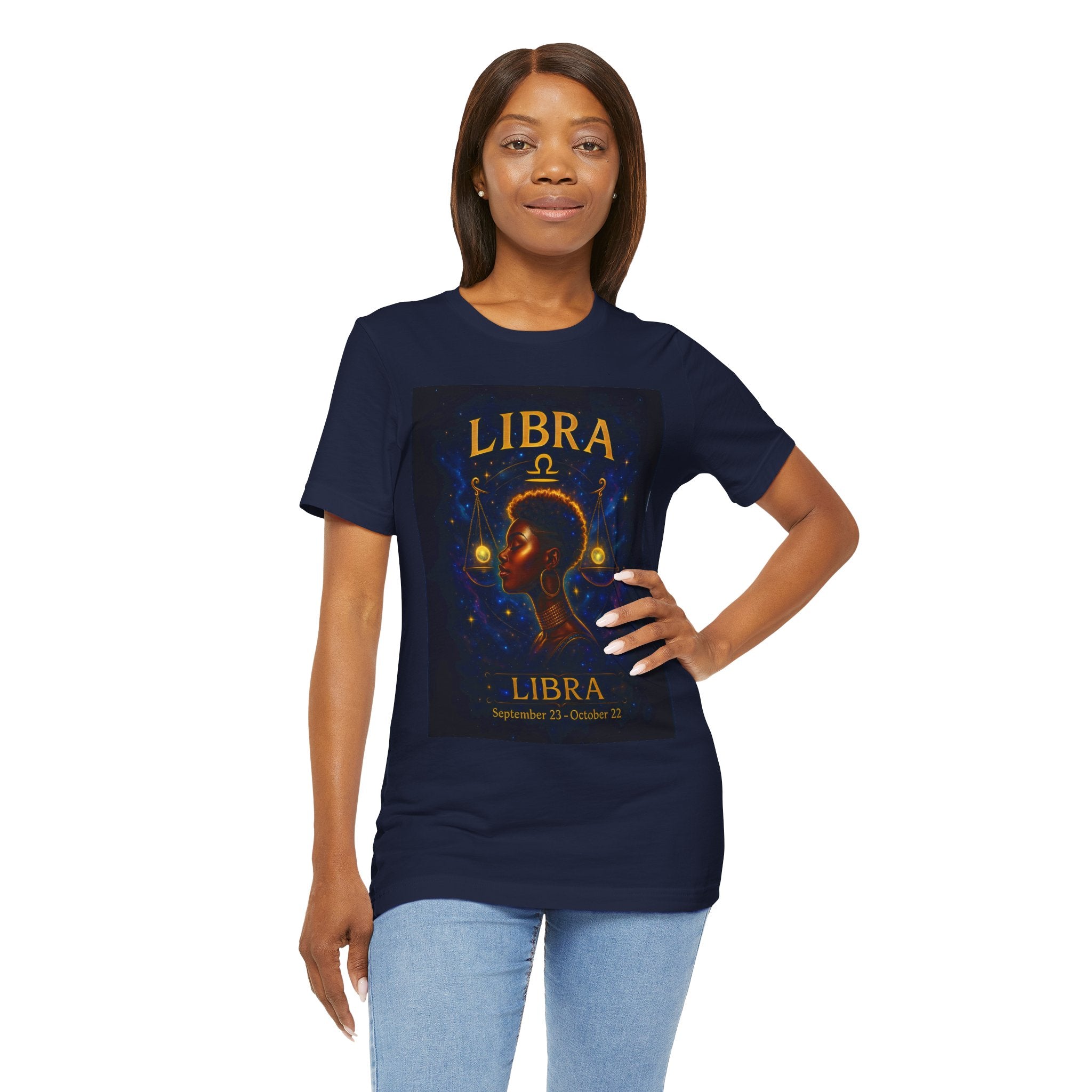 Essence Libra Zodiac T-Shirt - Astrology Short Sleeve Tee, Gift for Astrology Lovers, Horoscope Apparel, Stylish Libra Shirt, Libra Birthday Gift