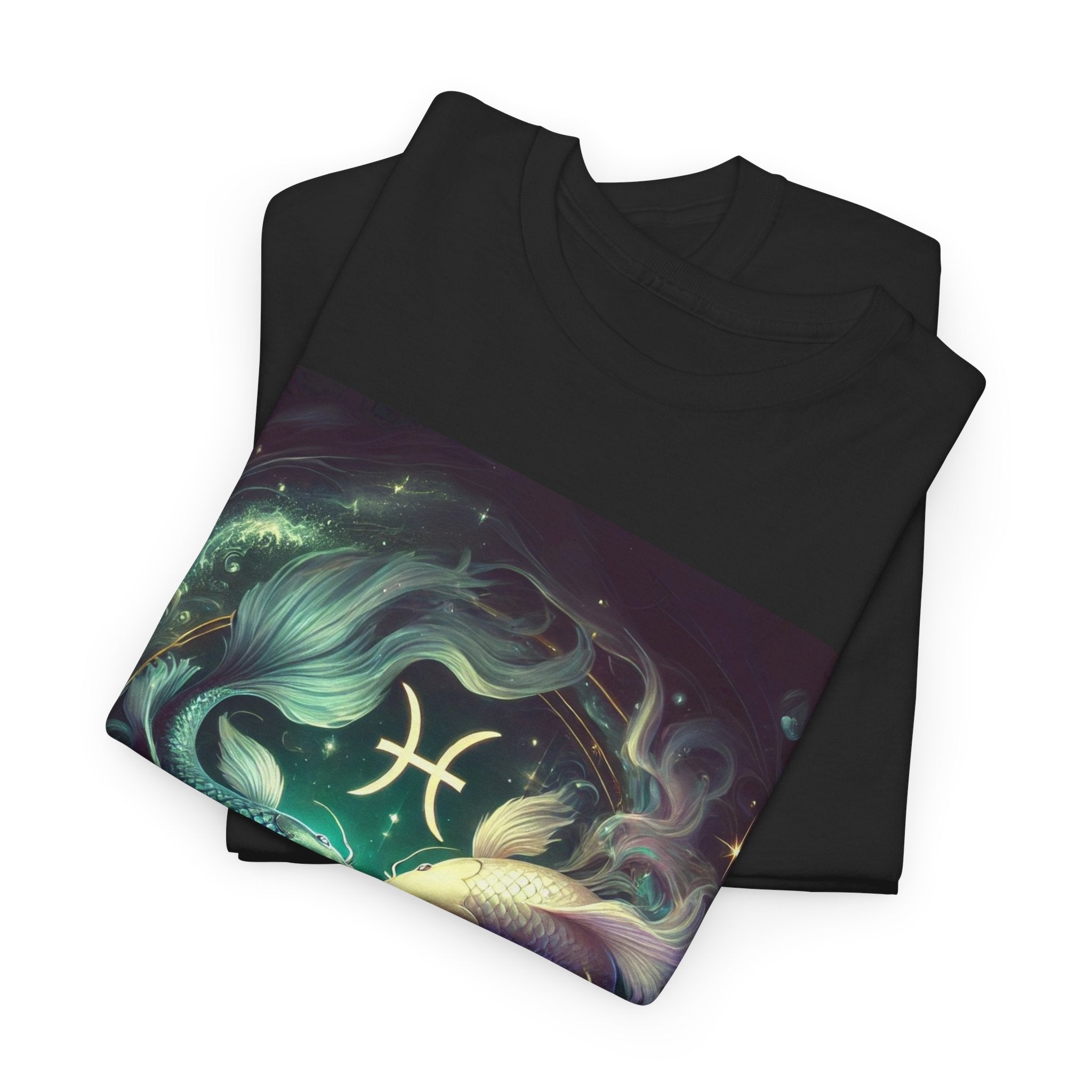 Pisces Zodiac Unisex Tee - Wearable Art, Unique Gift, Casual Ware, Birthday Present, Zodiac Apparel