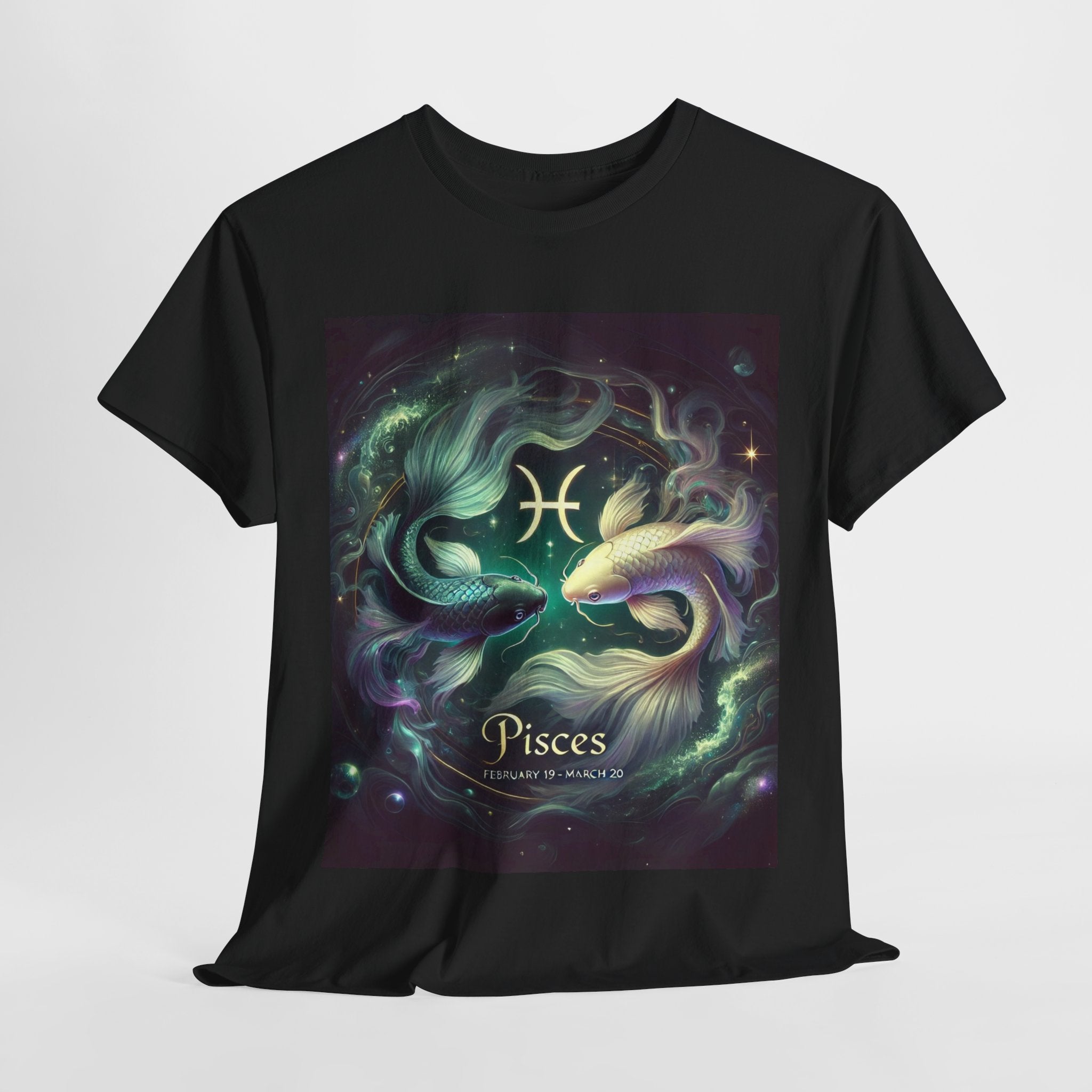Pisces Zodiac Unisex Tee - Wearable Art, Unique Gift, Casual Ware, Birthday Present, Zodiac Apparel