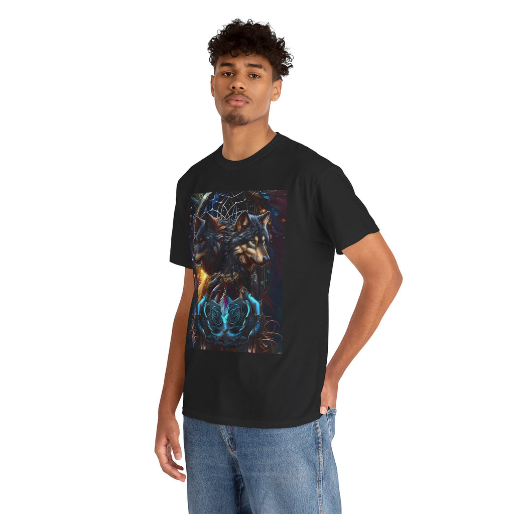 Spirit Wolf Unisex Tee - Wearable Art, Unique Gift, Casual Ware, Birthday Present, SpiritApparel