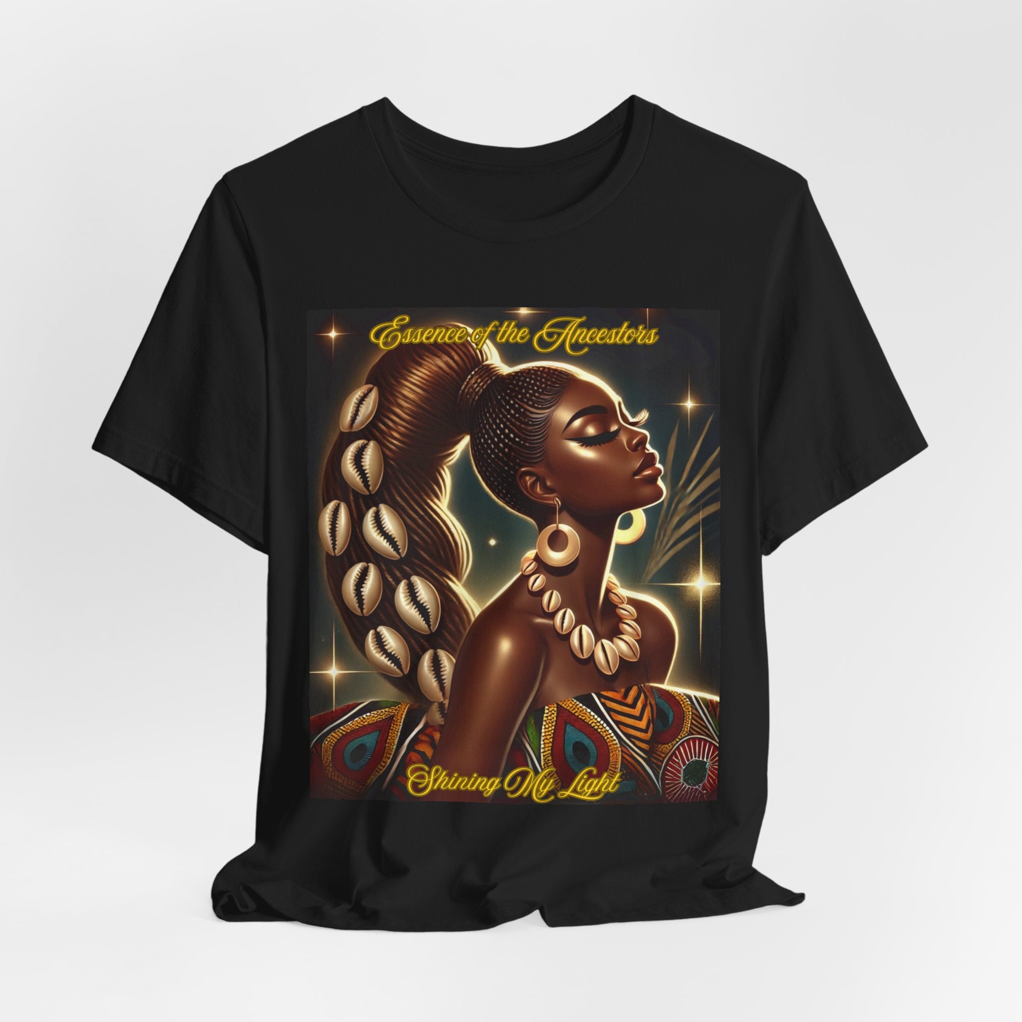 Essence of the Ancestors Shining My Light tee - Celebrate Heritage with Stylish Comfort, Affirmation Shirt, Gift for Black History Month, Cultural Pride [...]