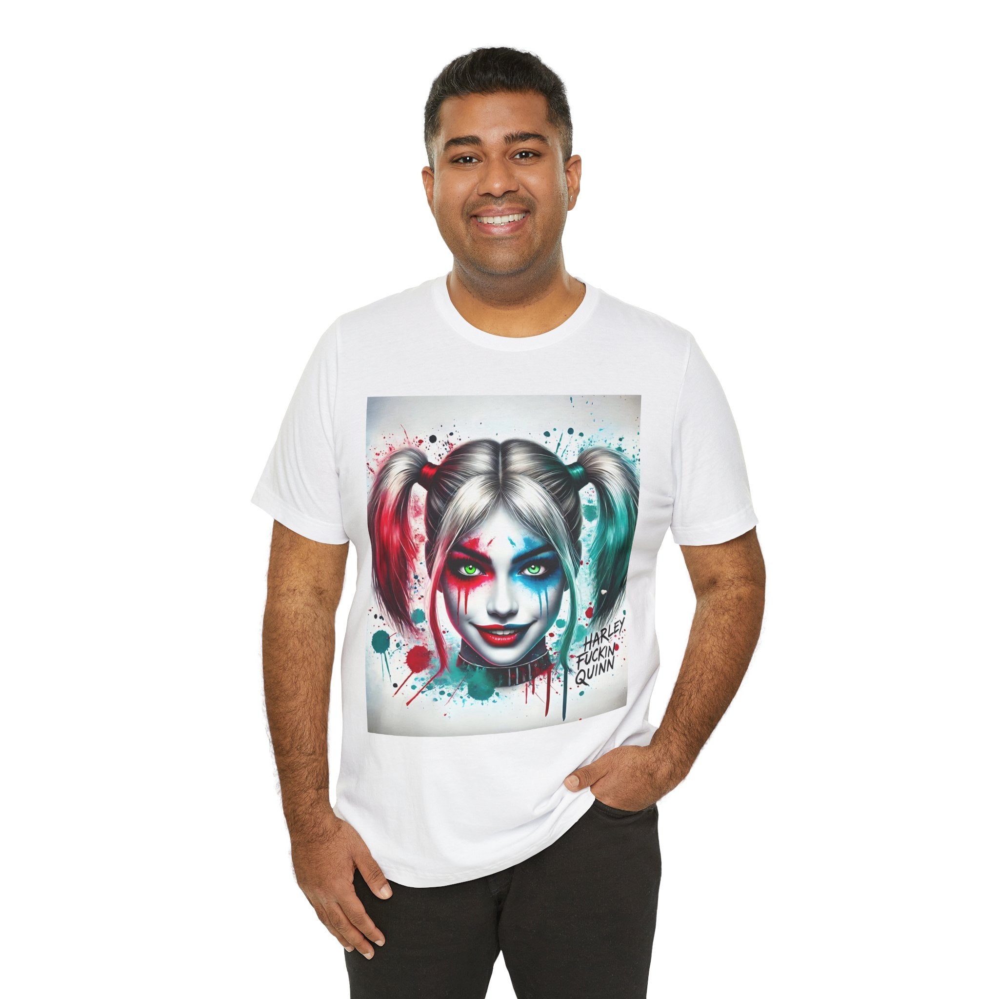 Essence Harley Quinn Inspired Unisex Tee - Graphic Tee, Casual Wear, Pop Culture Shirt, Comic Fan Gift, Halloween Costume Top