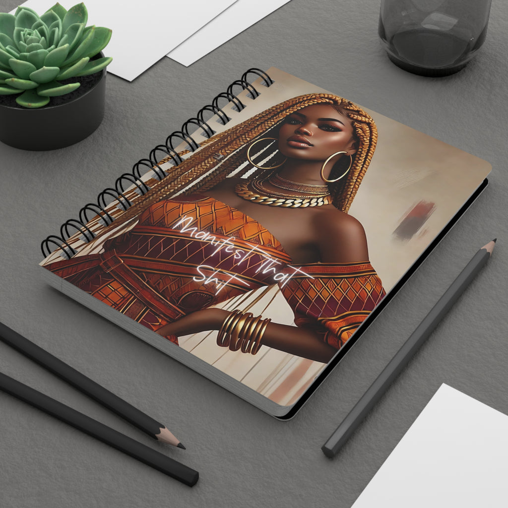 Essence Manifest That Shit Spiral Bound Journal, Motivational Notebook, Dream Journal, Gift for Creatives, Self-Care Planner, Unique Stationery