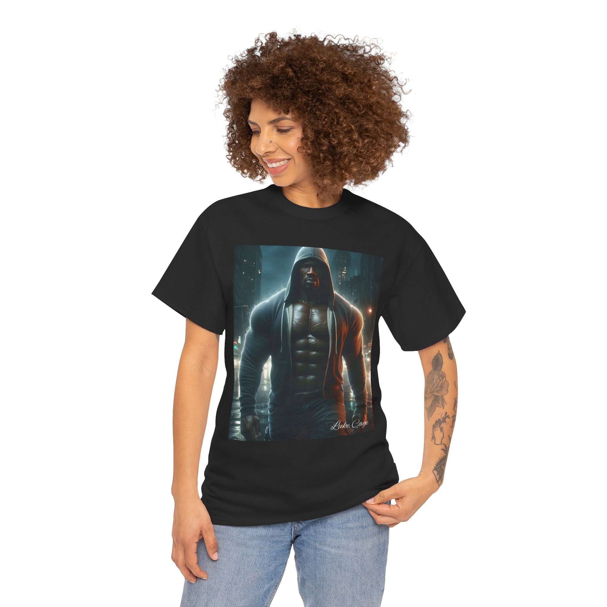 Luke Cage (3)Unisex Tee - Wearable Super Hero Art, Unique Gift, Casual Ware, Birthday Present, Comic Book Apparel