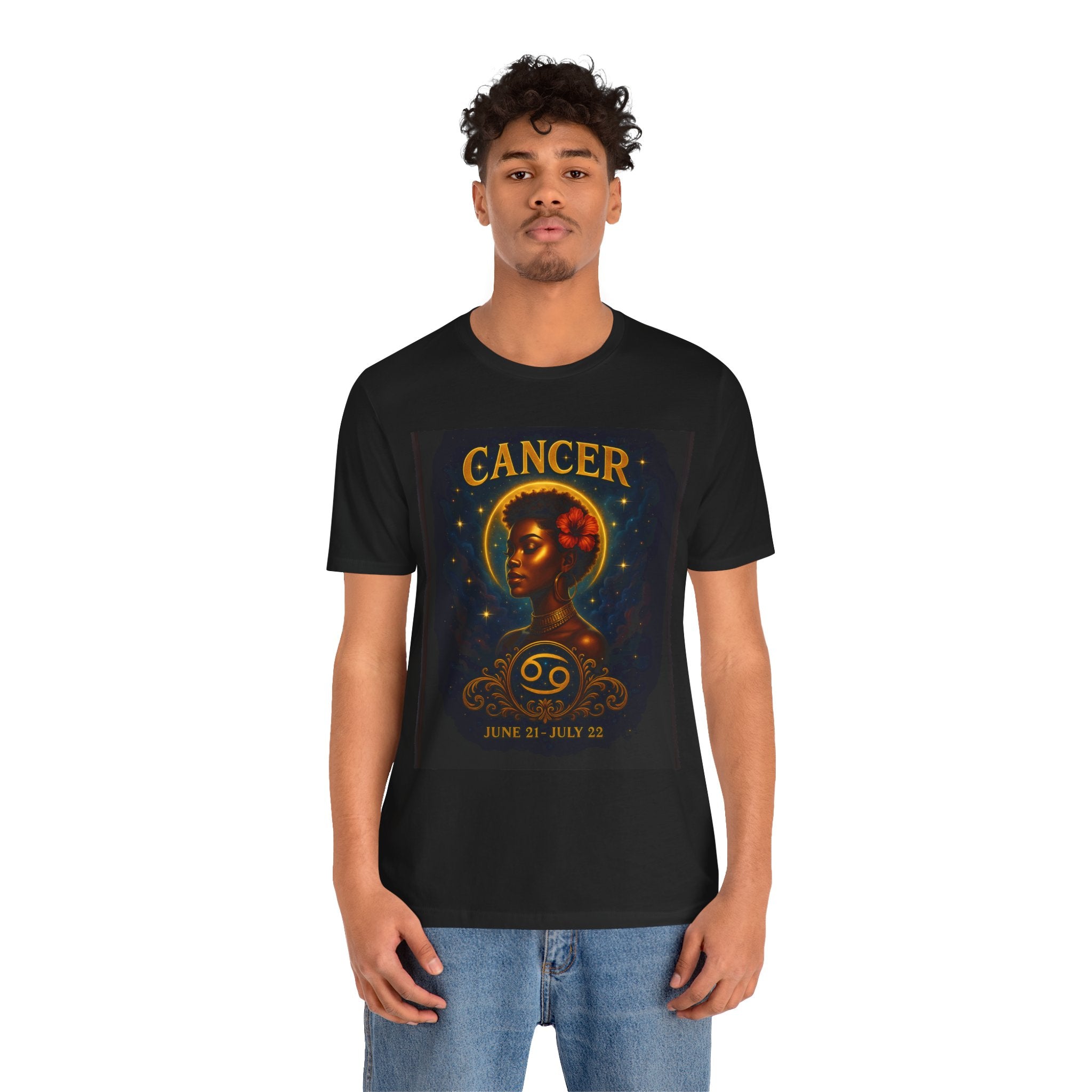 Essence Cancer Zodiac Graphic Tee, Astrology T-Shirt, Unisex Jersey Tee, Horoscope Gift, Astrological Sign Apparel