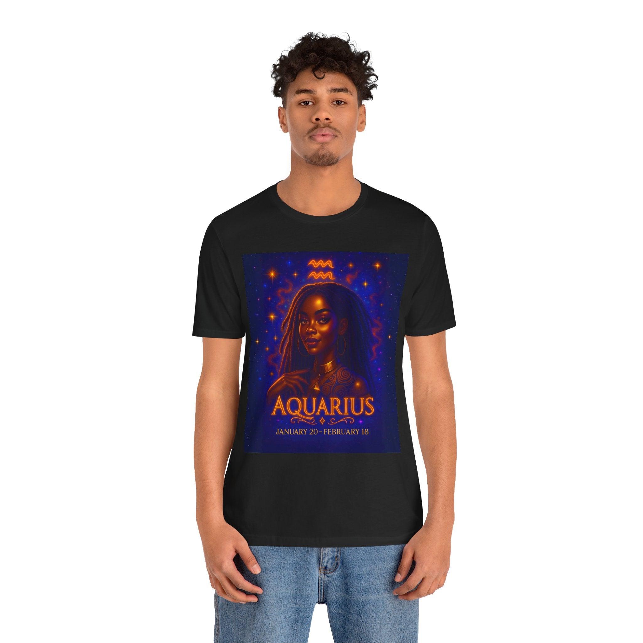 Essence Aquarius Zodiac Tee - Unisex Jersey Short Sleeve Shirt for Astrology Lovers, Astrology Gift, Horoscope Tee, Star Sign Apparel, Zodiac [...]