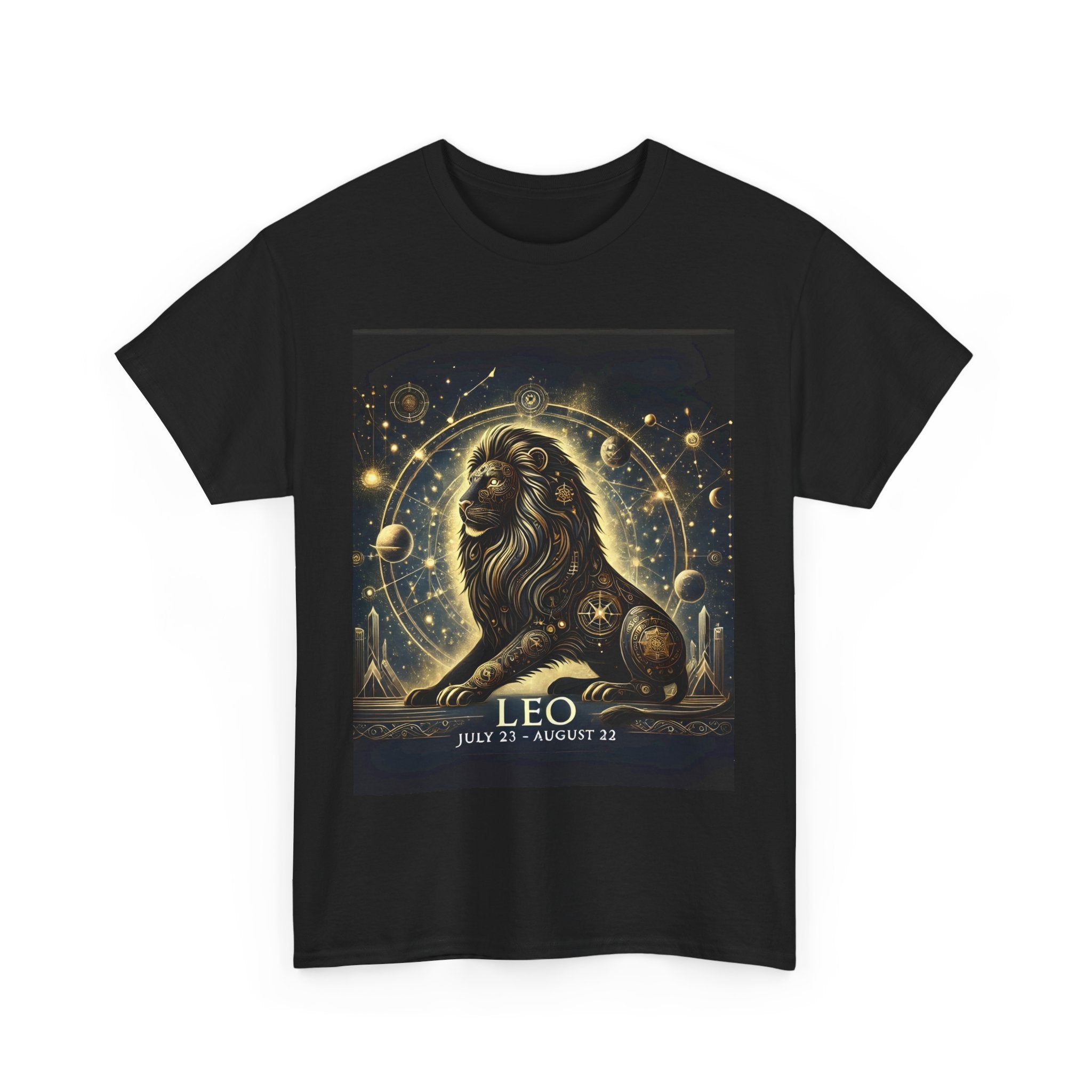 Leo Zodiac Unisex Tee - Wearable Art, Unique Gift, Casual Ware, Birthday Present, Zodiac Apparel