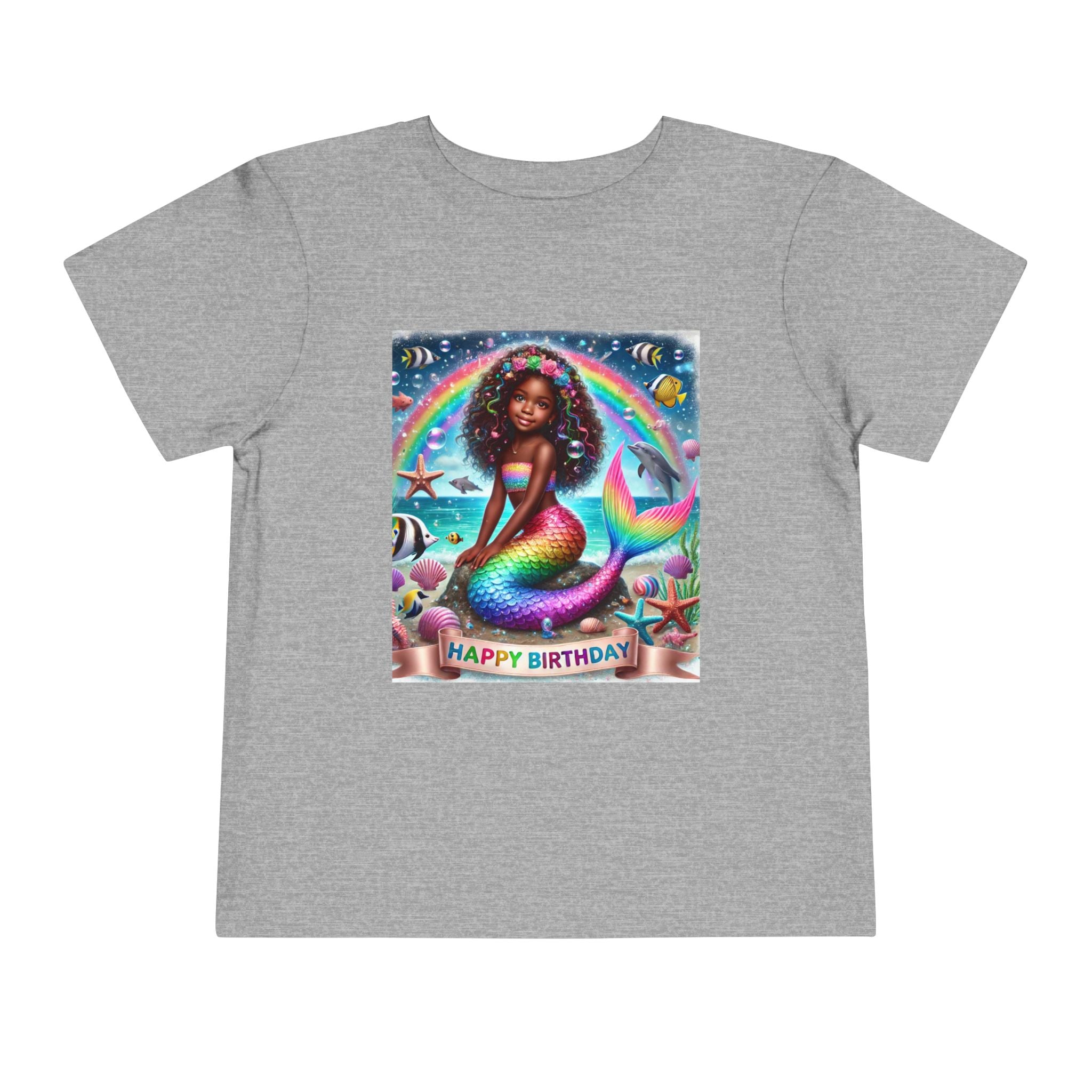 Essence (Mermaid Birthday Girl) Toddler Short Sleeve T-Shirts