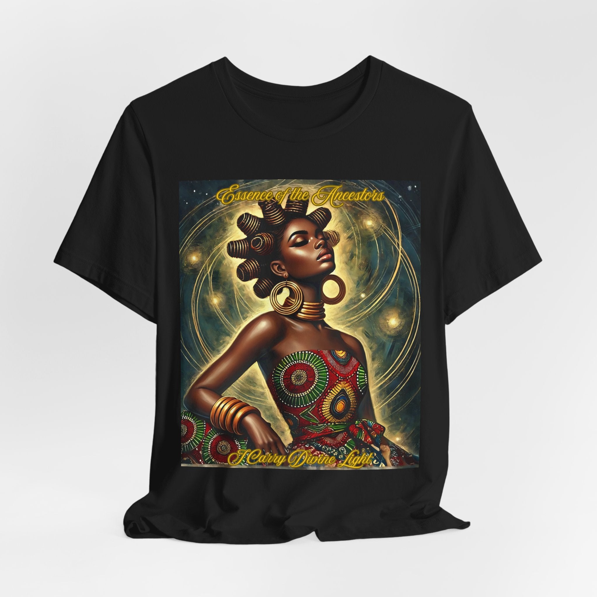 Essence of the Ancestors (I Carry Divine Light), Afrocentric Shirt, Gift for Her, Celebration of Heritage, Black History Month, Casual Wear