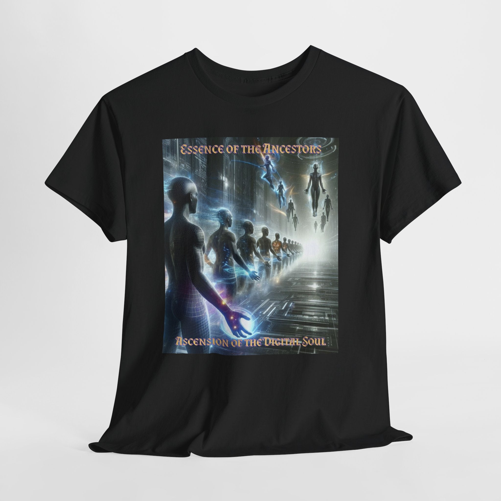 Essence of the Ancestors (Ascension of the Digital Soul) Unisex Tee - Wearable Afrocentric Art, Unique Gift, Casual Ware, Birthday Present, Celebration Apparel