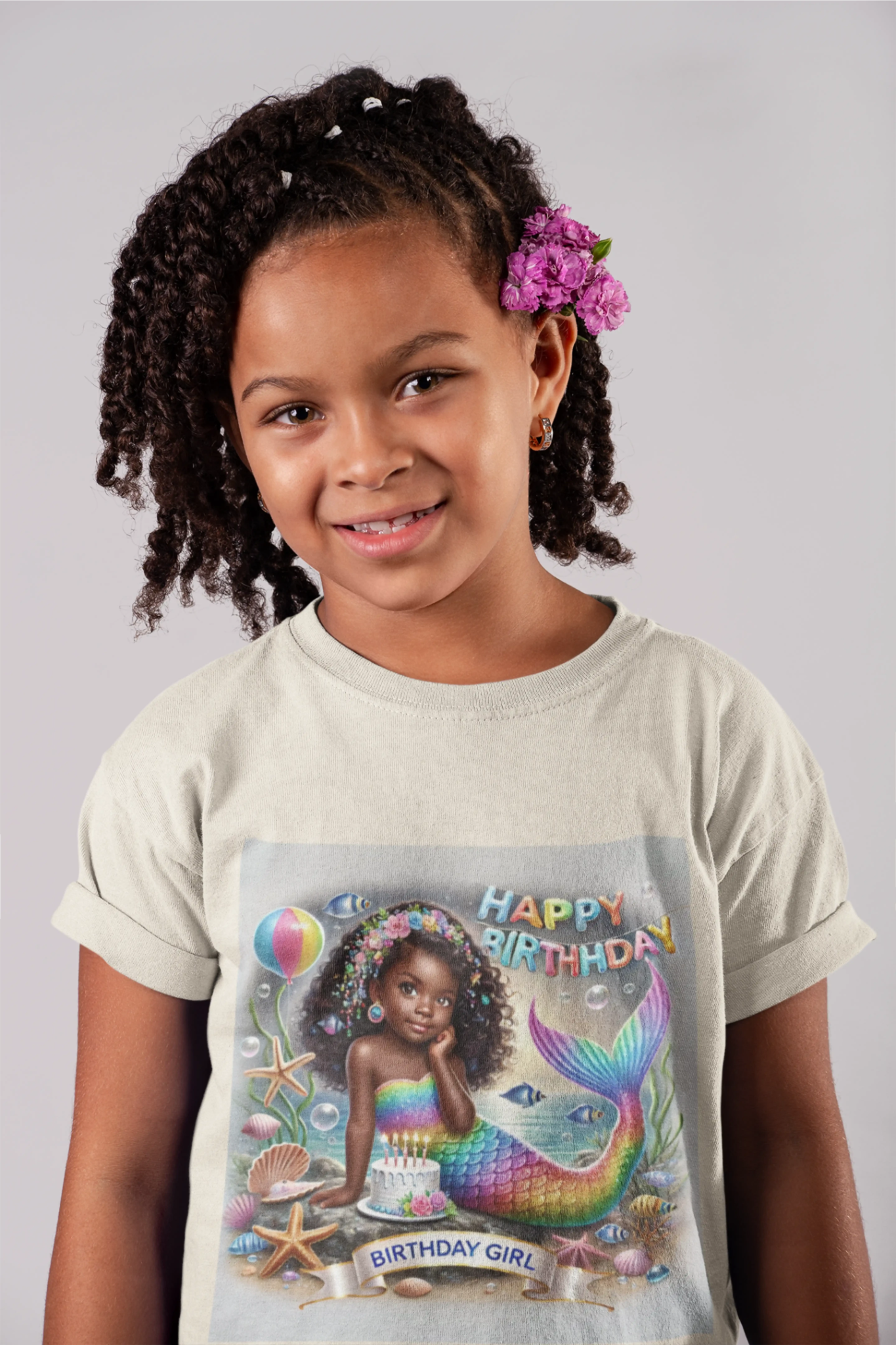 Essence (Mermaid Birthday Girl) Toddler Short Sleeve T-Shirts
