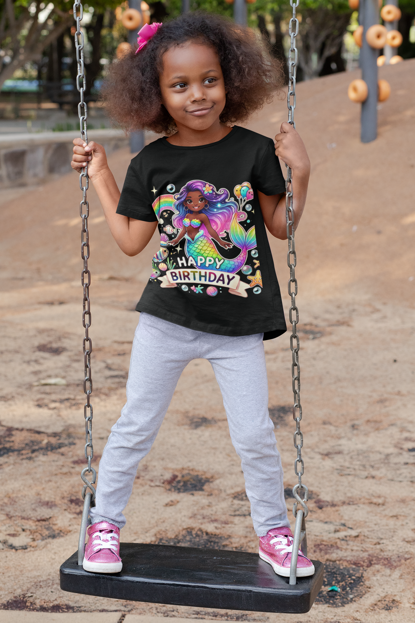 Essence (Mermaid Birthday Girl) Toddler Short Sleeve T-Shirts