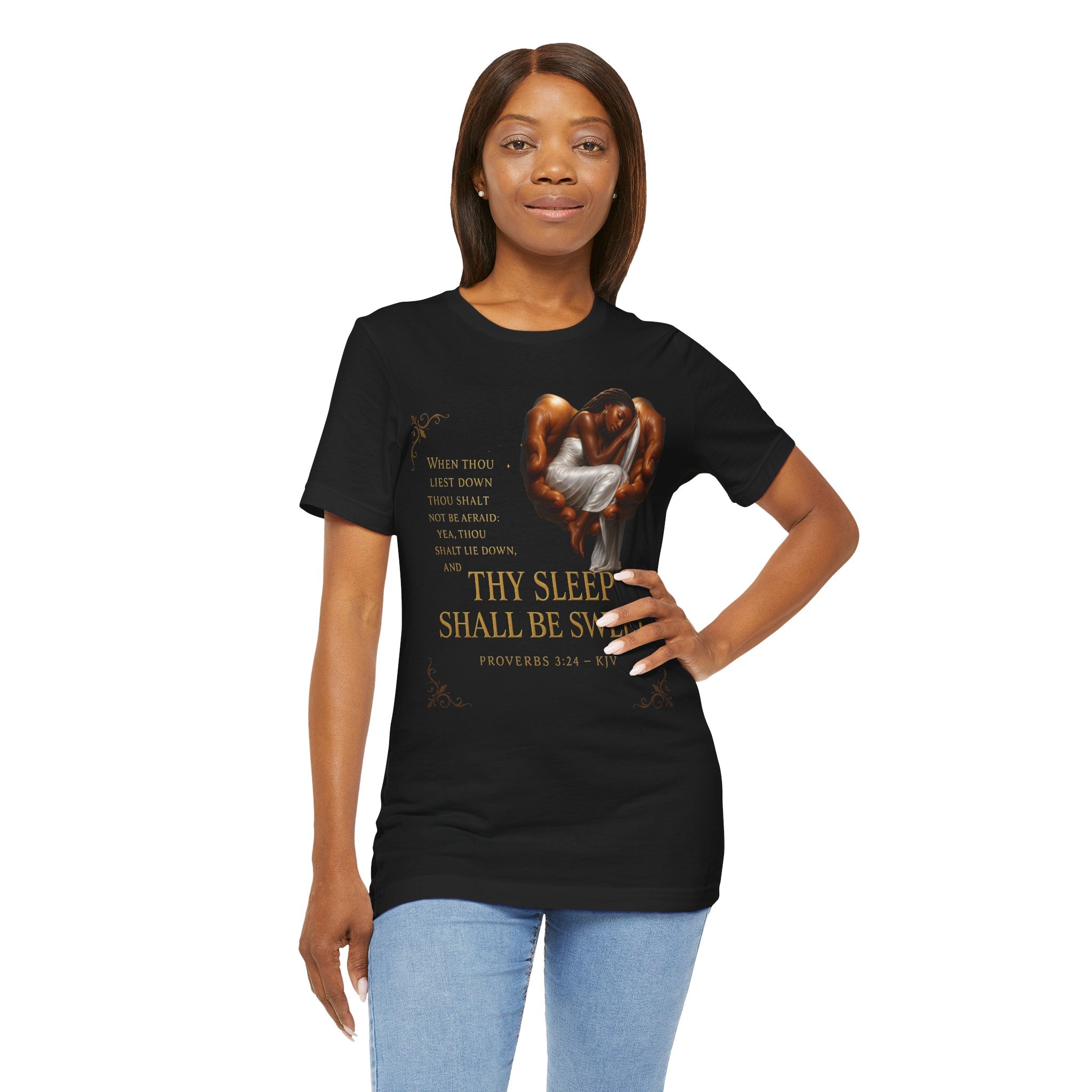 Essence Christian Inspirational Tee, Thy Sleep Shall Be Sweet, Unisex Jersey Short Sleeve Shirt, Biblical Quote T-Shirt, Faith-Based Apparel, [...]